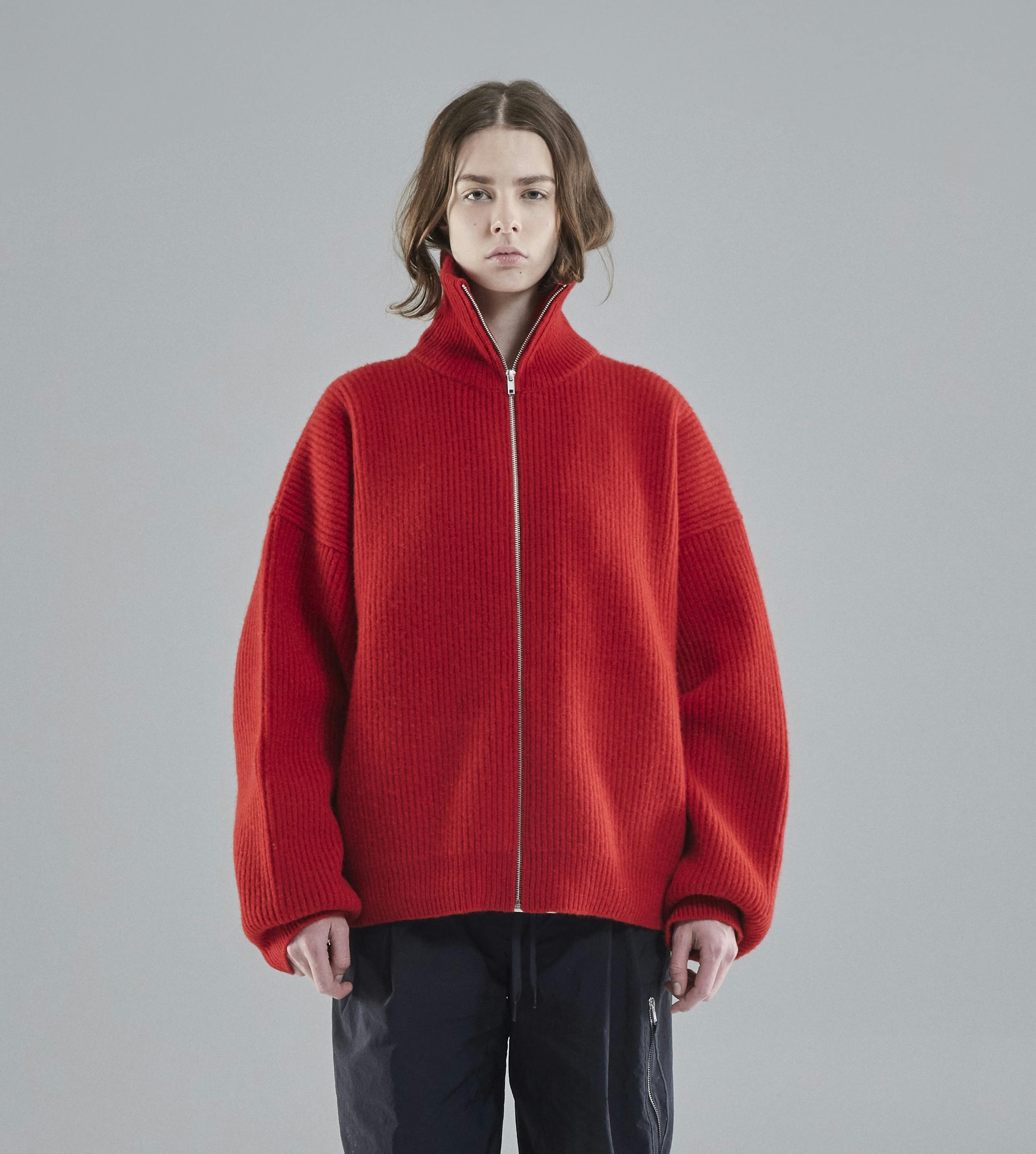 Vonarstræti Zipped Wool Sweater (Unisex) - 2