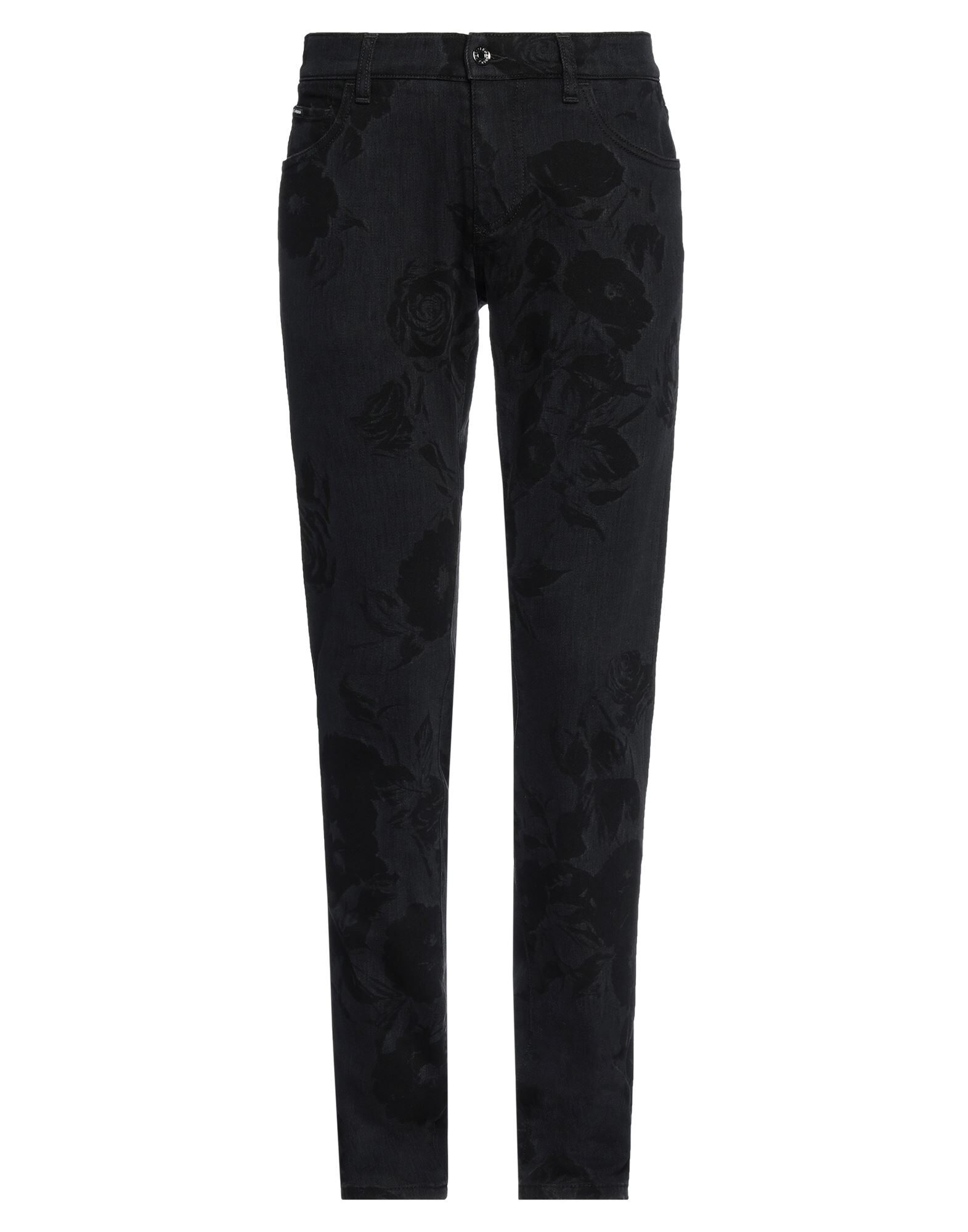 Black Men's Denim Pants - 1