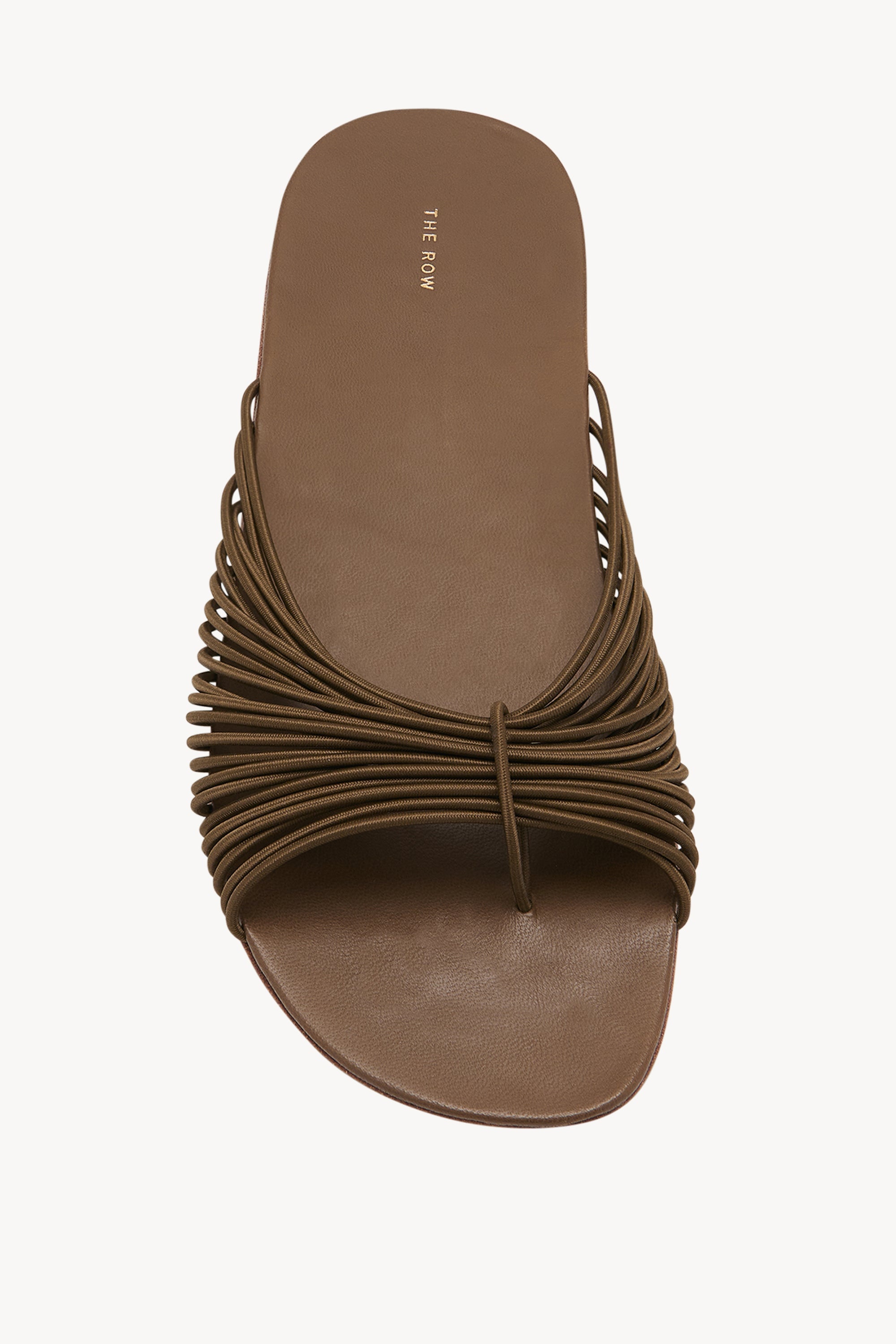 Sara Slide Sandal in Elastic and Leather - 3