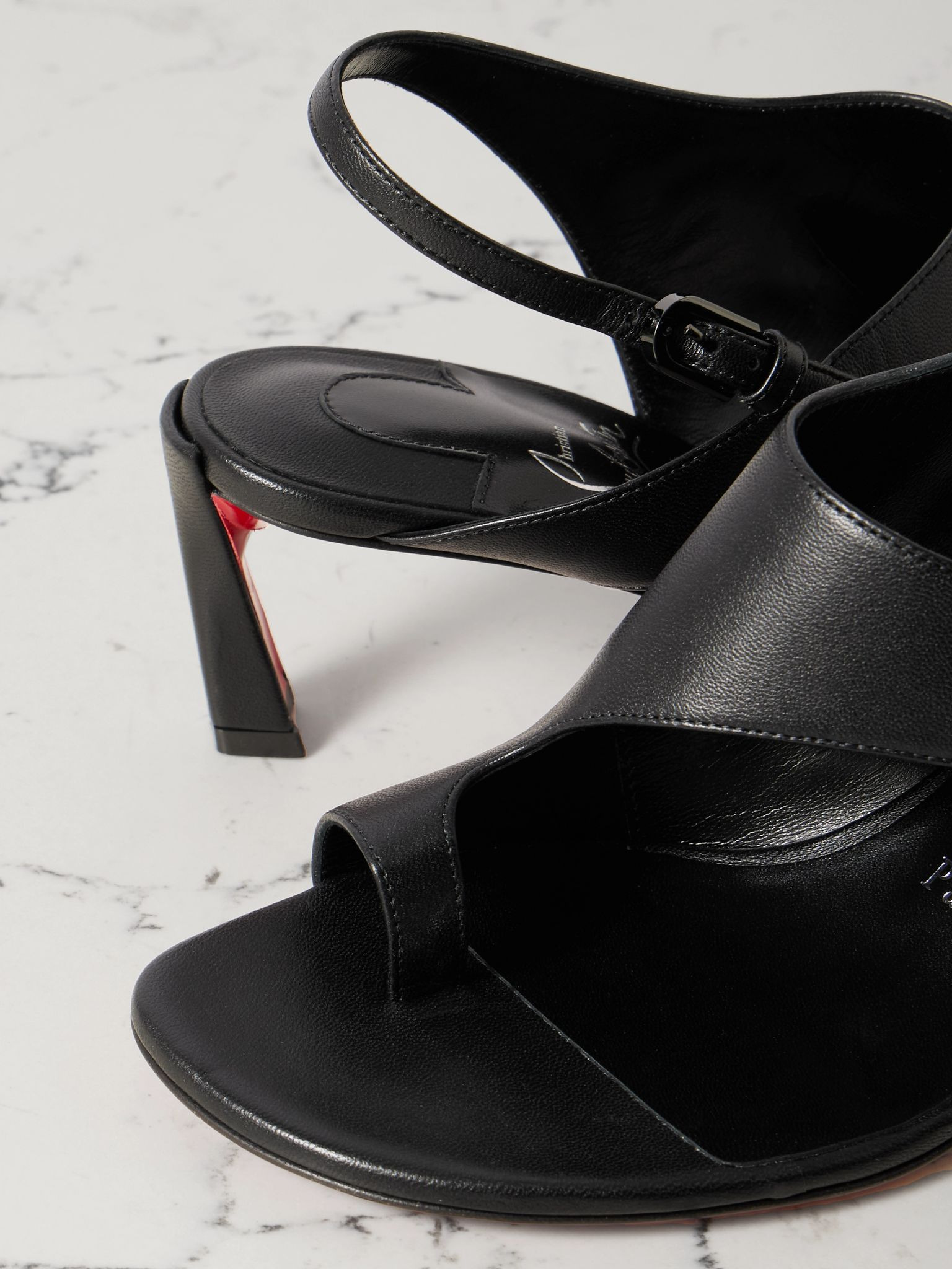 Viva Condora 55 leather slingback sandals Black - 4
