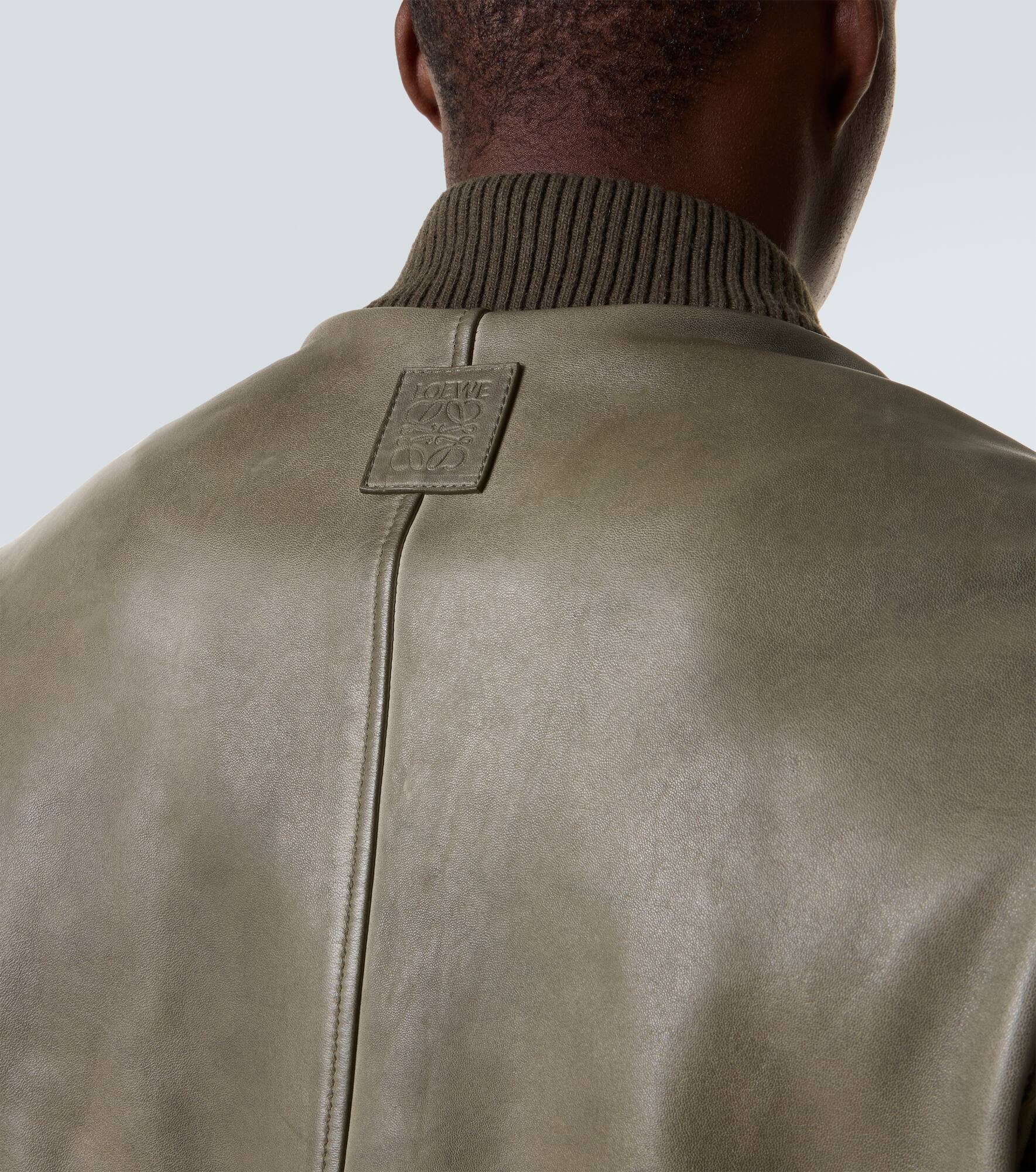 Leather bomber jacket - 6