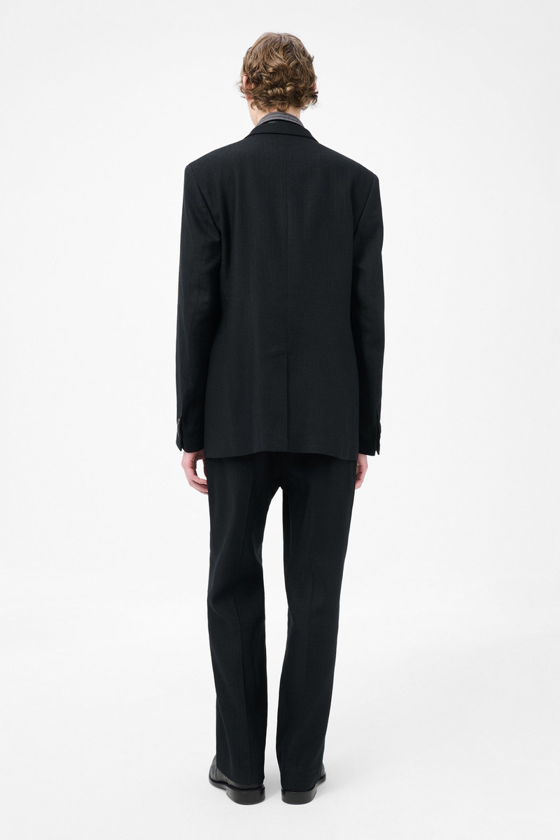 Ceremony Blazer Coal Black Link Stripe Weave 8
