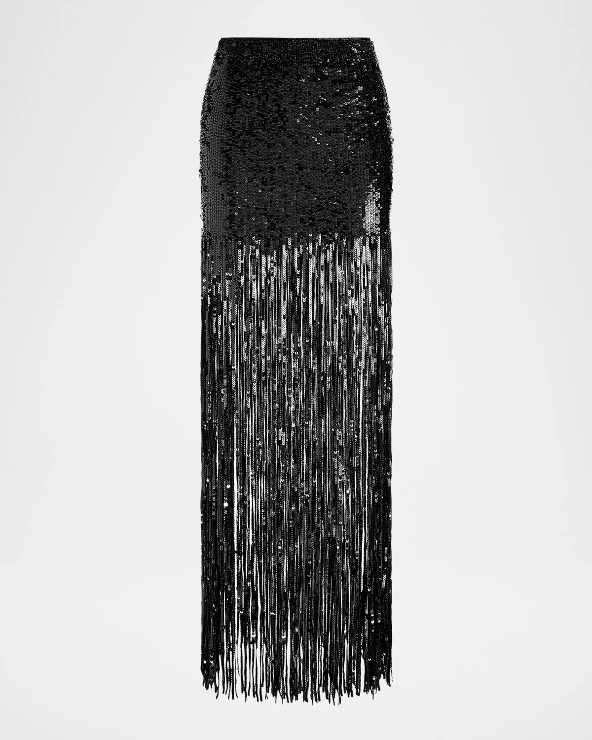 Kendra Sequined Fringe Maxi Skirt - 1