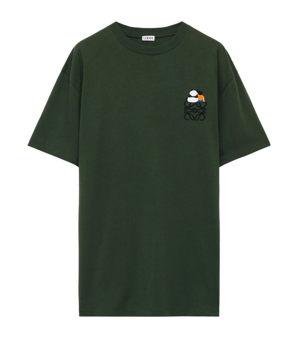 Loewe x Suna Fujita Logo T-Shirt | harrods | REVERSIBLE
