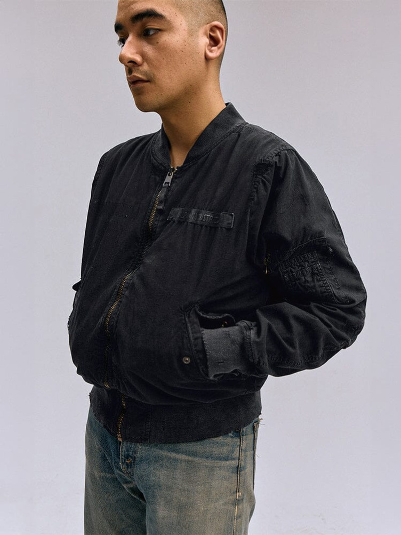 ALPHA INDUSTRIES L-2B RIP AND REPAIR BOMBER JACKET outlook