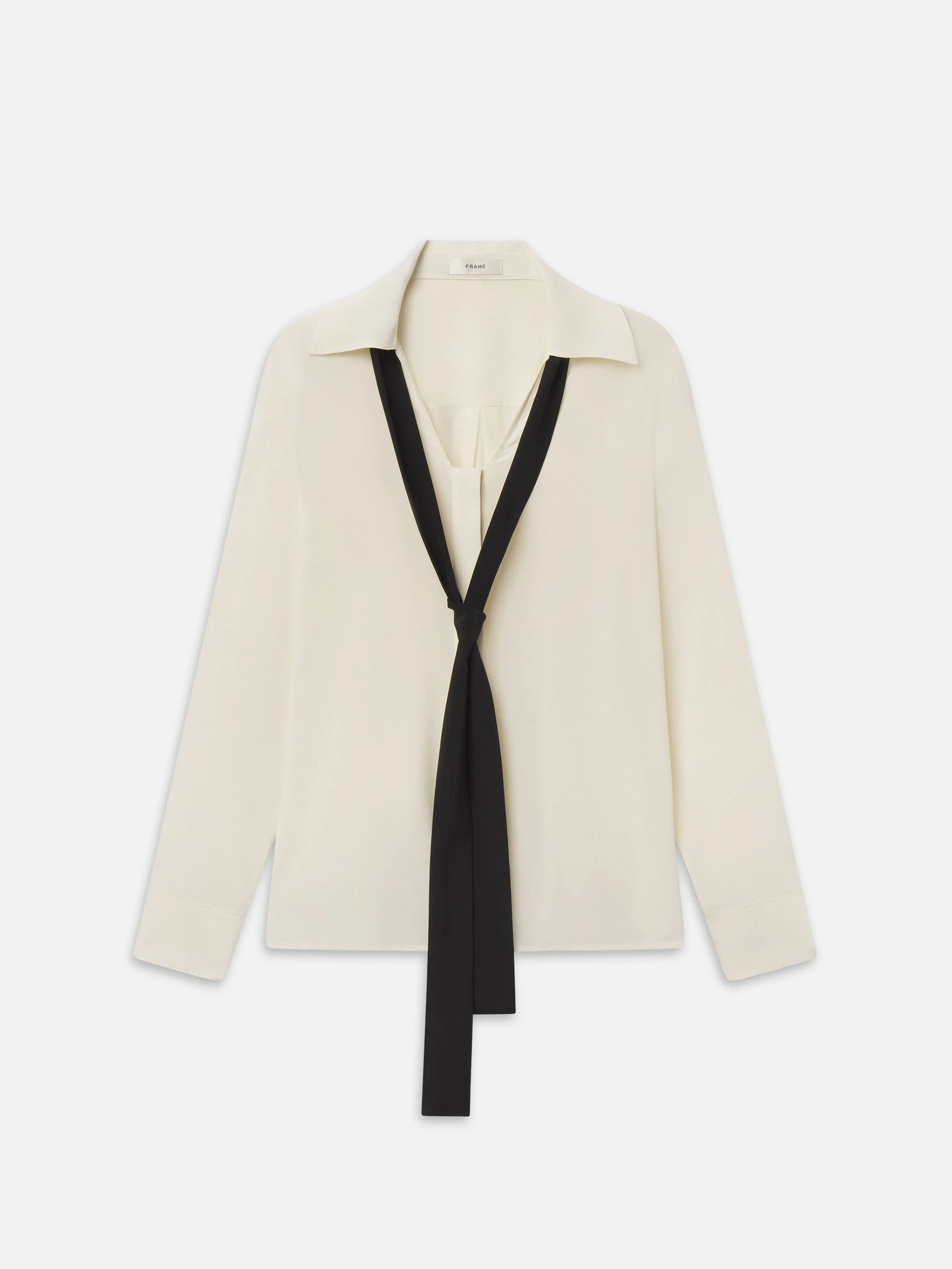 The Contrast Tie Shirt - 1