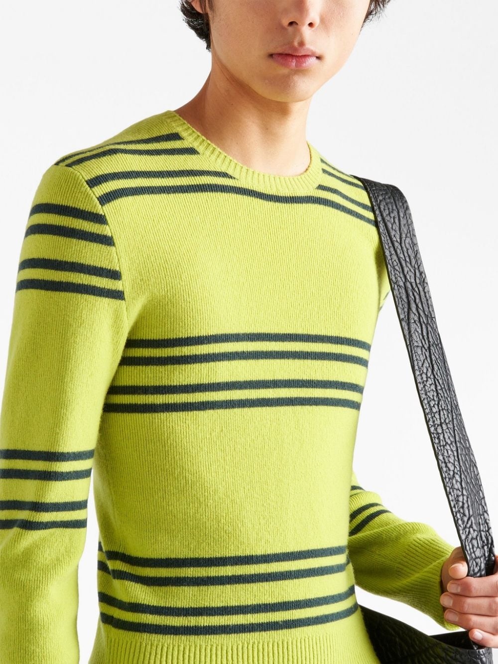 striped lambswool jumper - 4