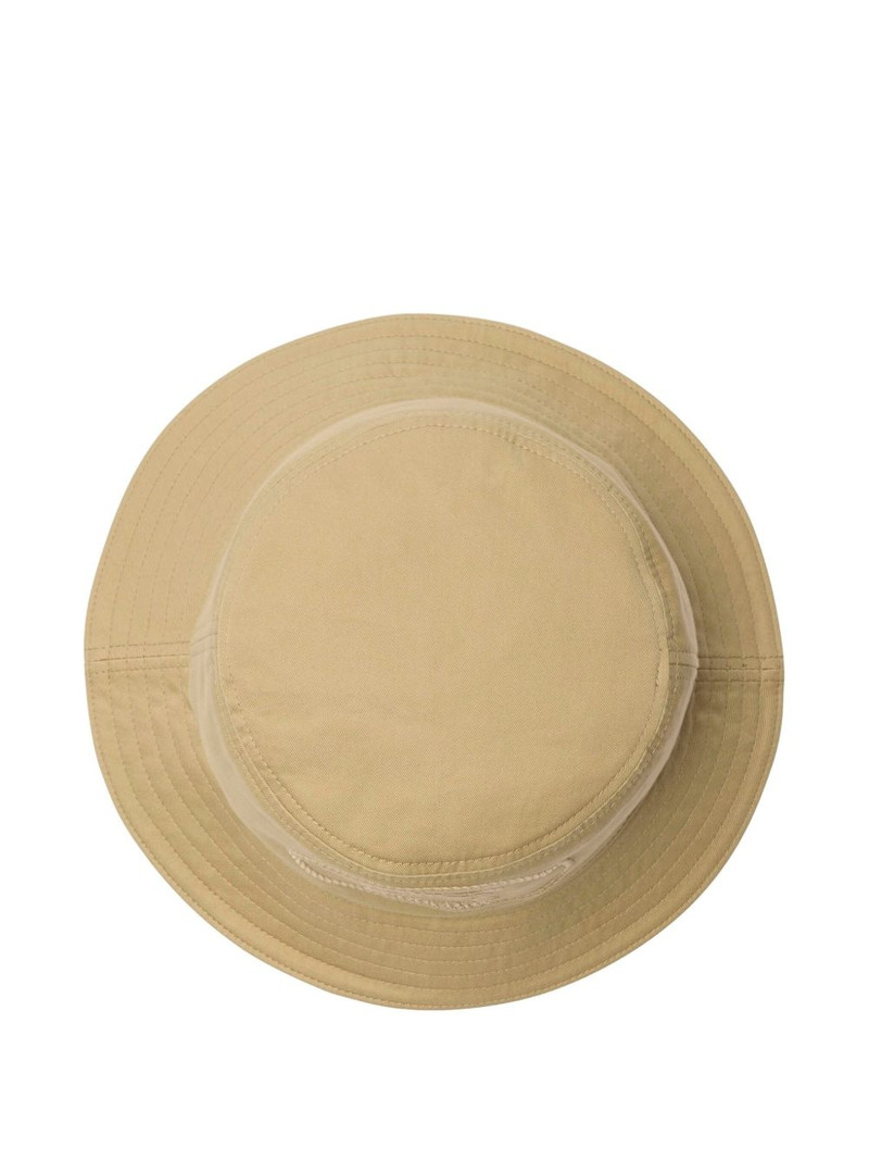 Burberry Equestrian Knight gabardine bucket hat outlook