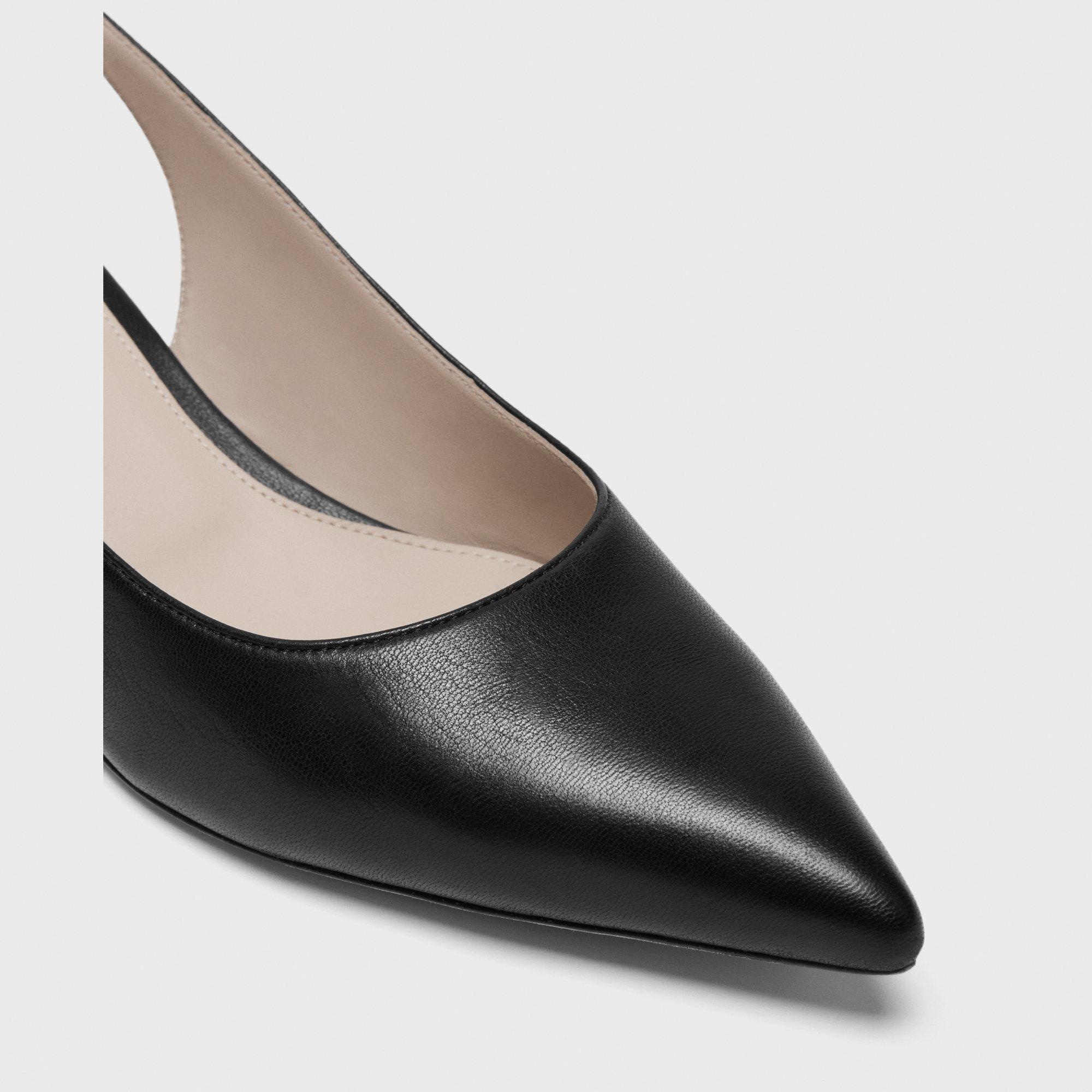 Slingback Pump in Leather - 6