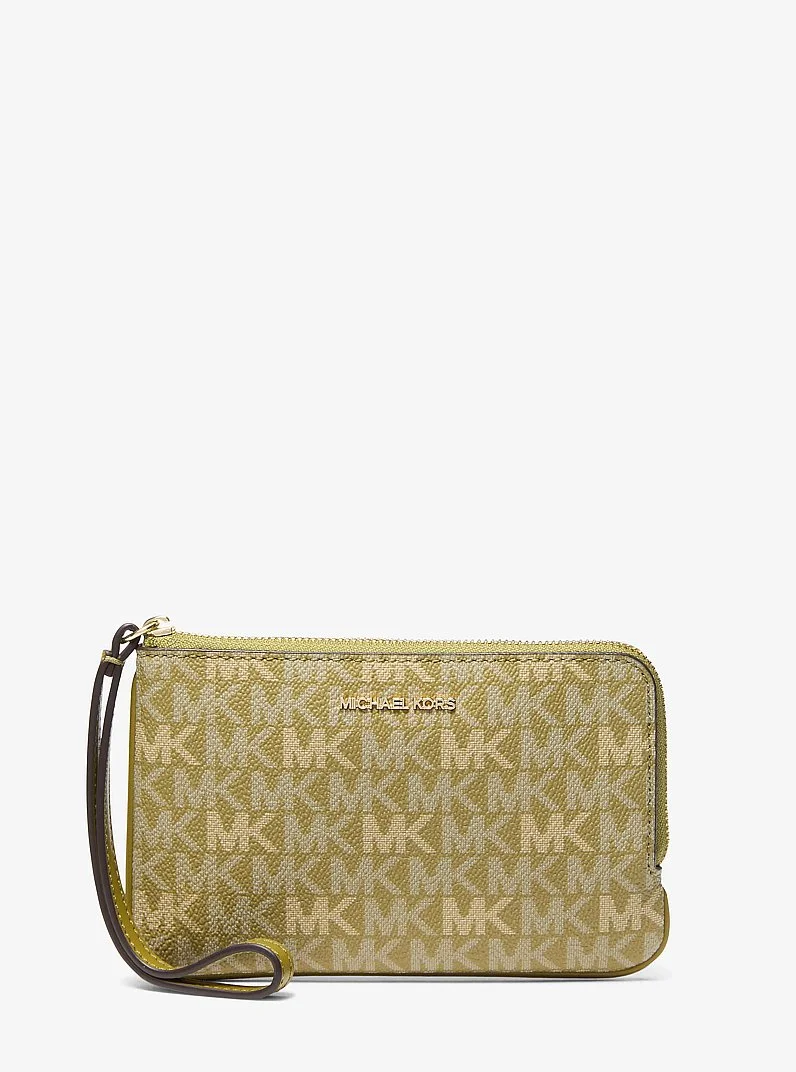 Jet Set Travel Small Signature Logo Wristlet - 1