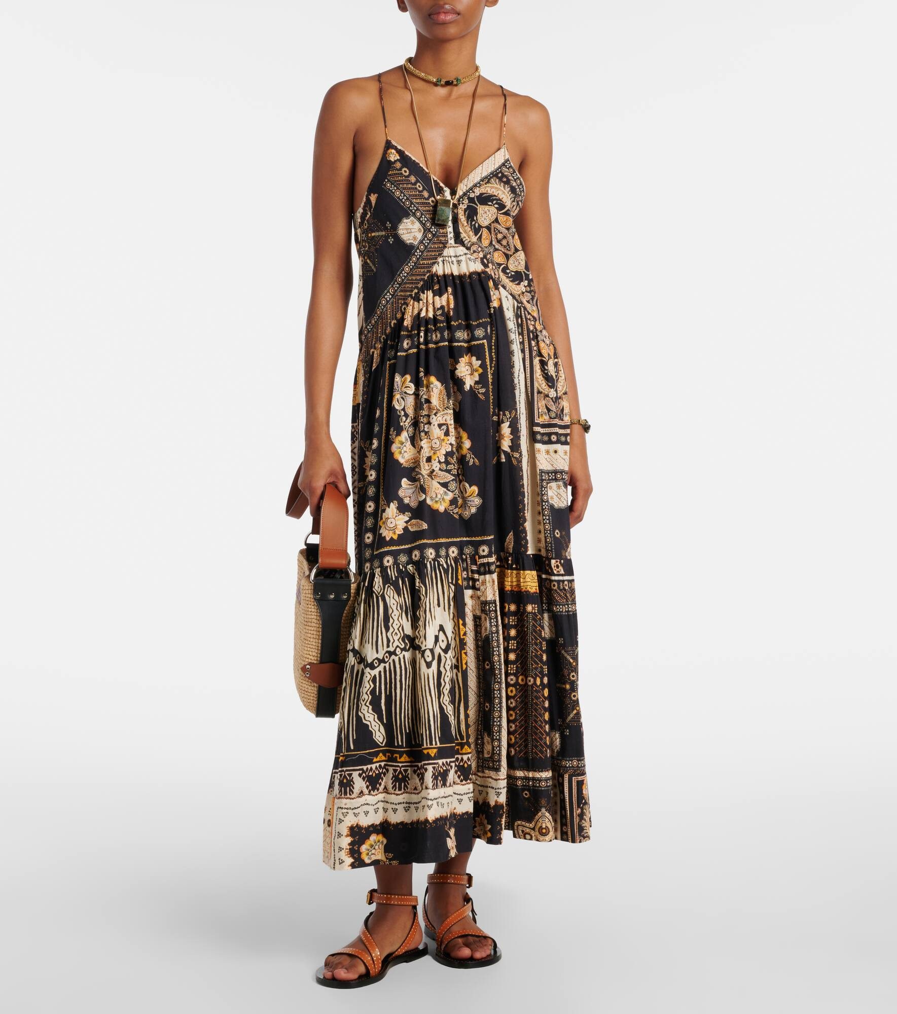Sabbage printed cotton midi dress - 2