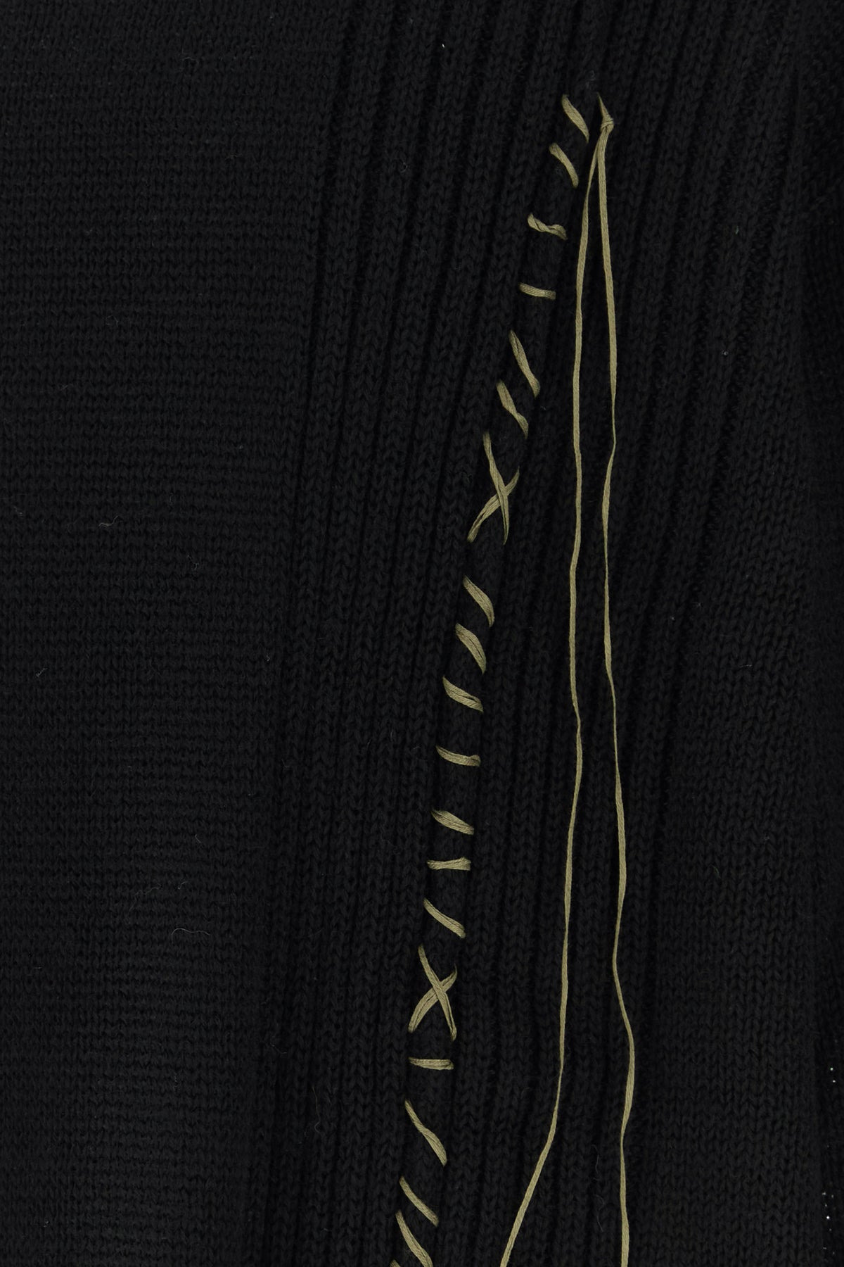 Black wool oversize sweater - 3