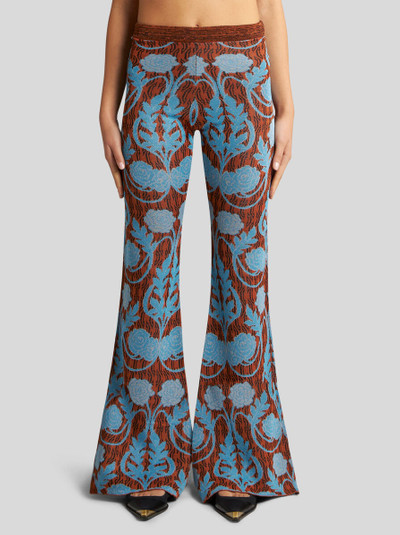 Etro KNIT JACQUARD TROUSERS outlook