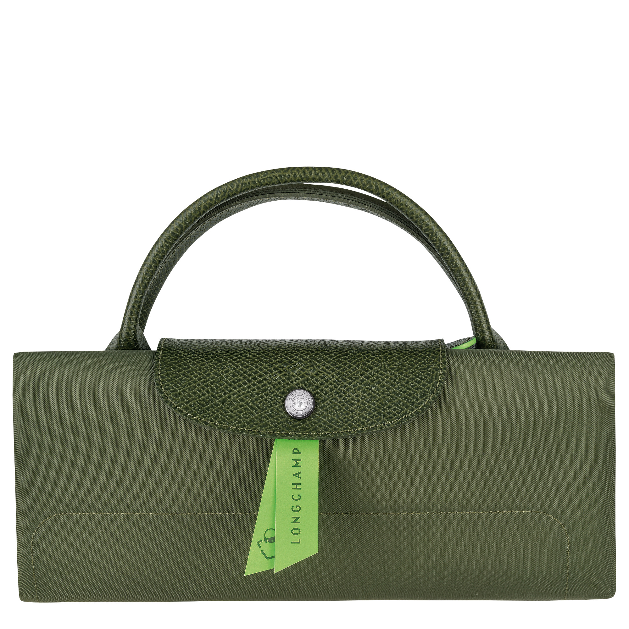 Le Pliage Green M Travel bag Forest - Recycled canvas - 5