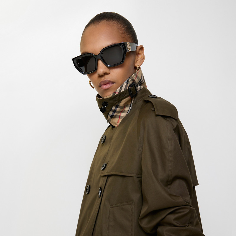 Cropped Tropical Gabardine Mayfair Trench Jacket 3