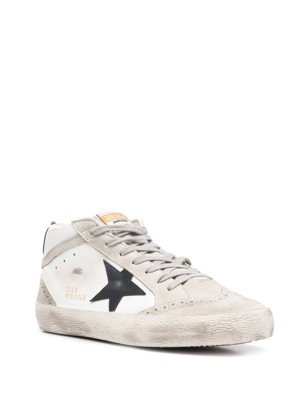 Mid Star distressed-effect sneakers - 2