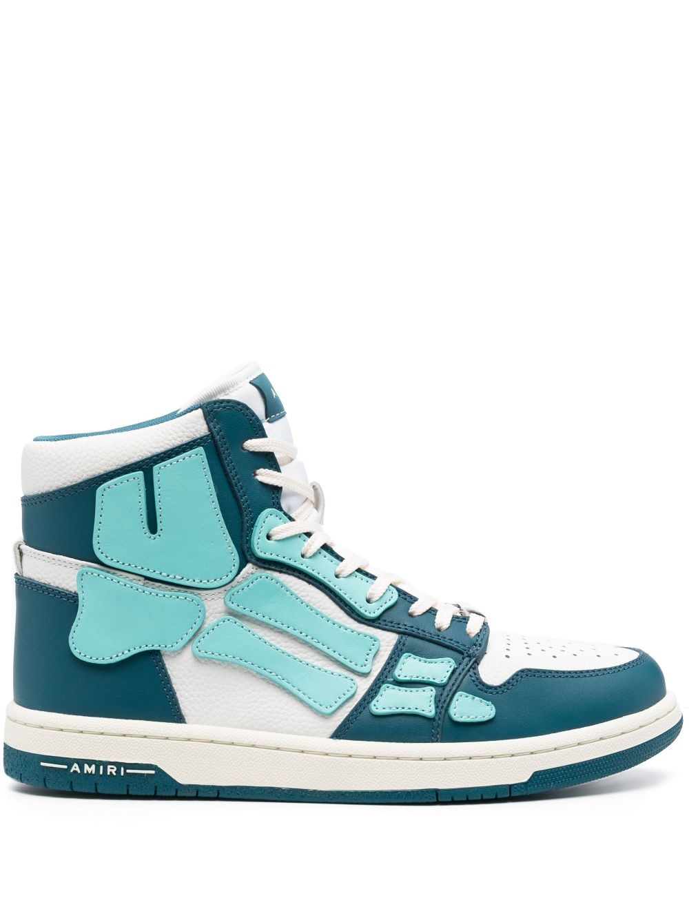 patch-detail lace-up sneakers - 1