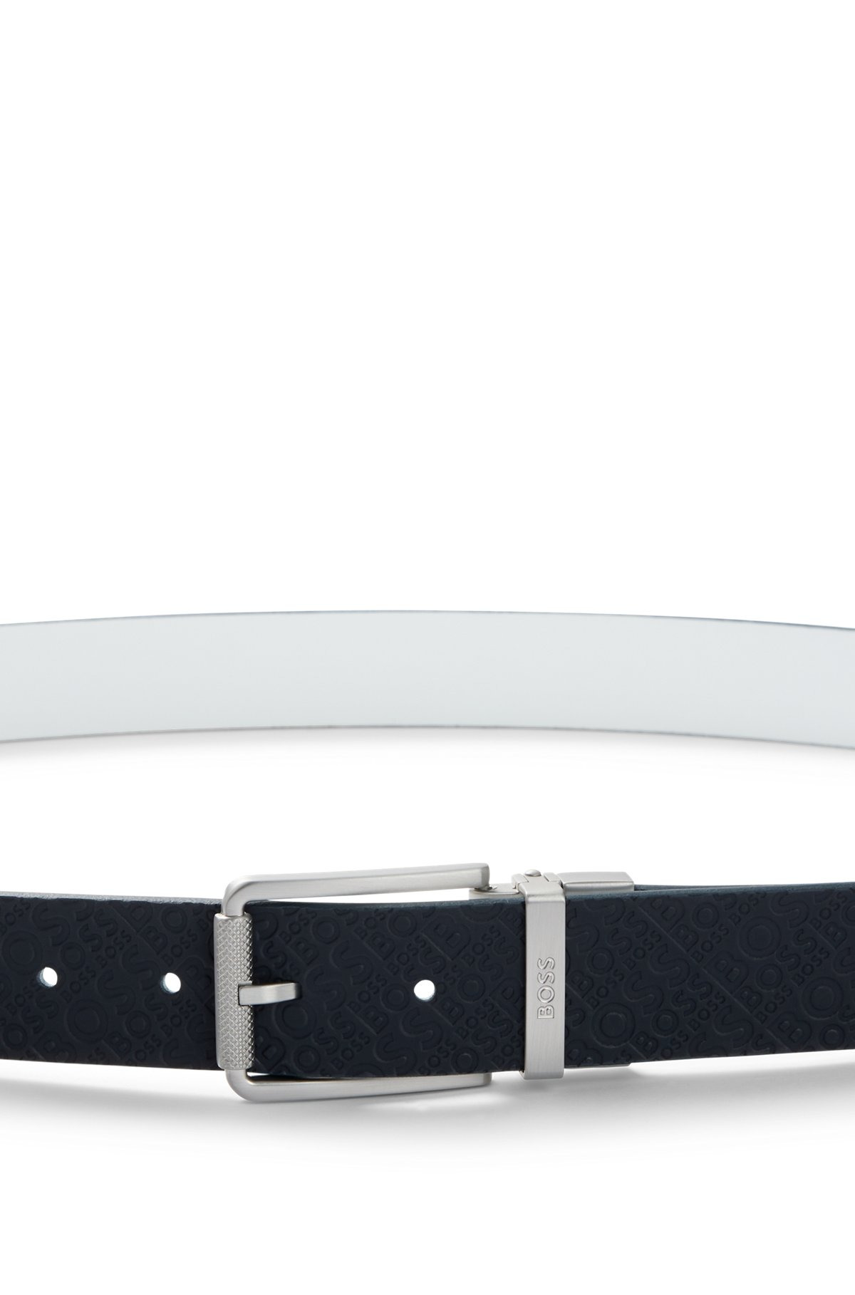 REVERSIBLE BELT IN ITALIAN LEATHER - 4