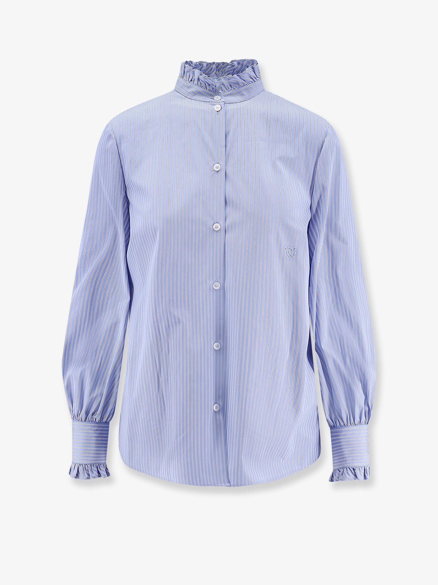 Valentino Women Classic Stripe Poplin Shirt - 1