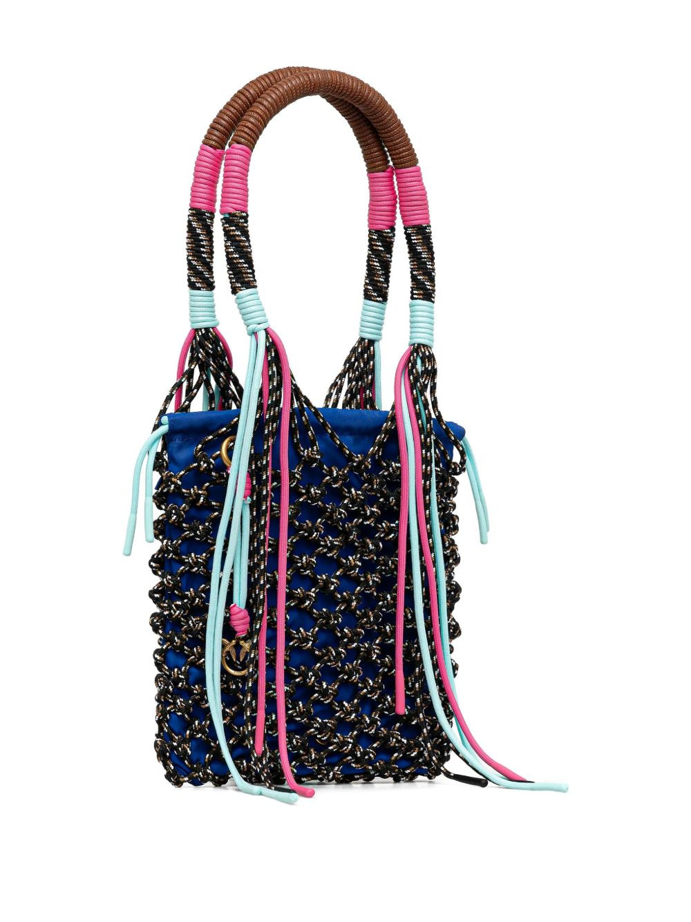 rope-trimmed bucket bag - 2