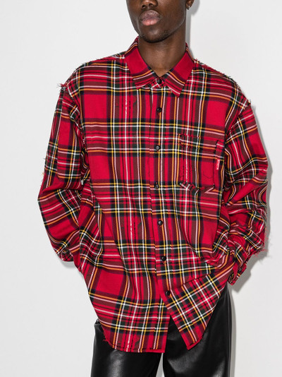 mastermind JAPAN reversible plaid shirt outlook