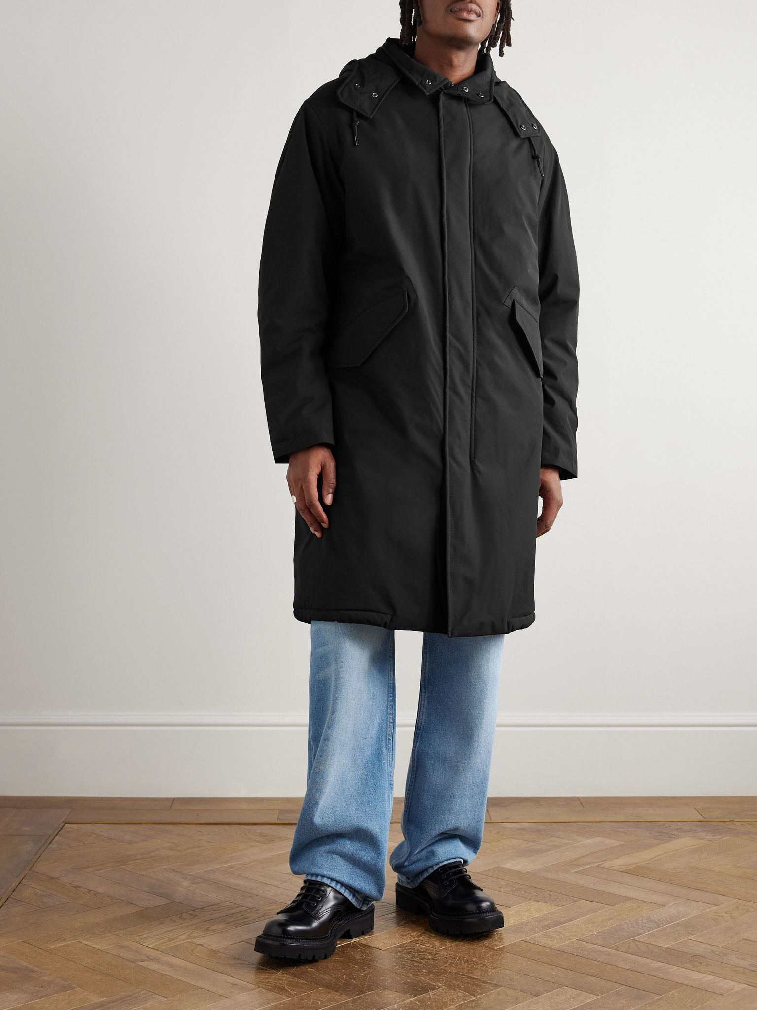 Anatole Stretch-Shell Hooded Parka Black - 3