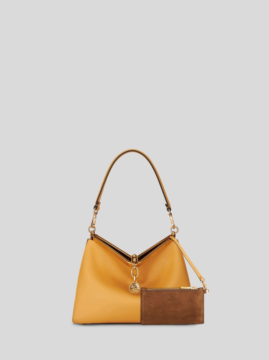 MEDIUM LEATHER VELA BAG - 3