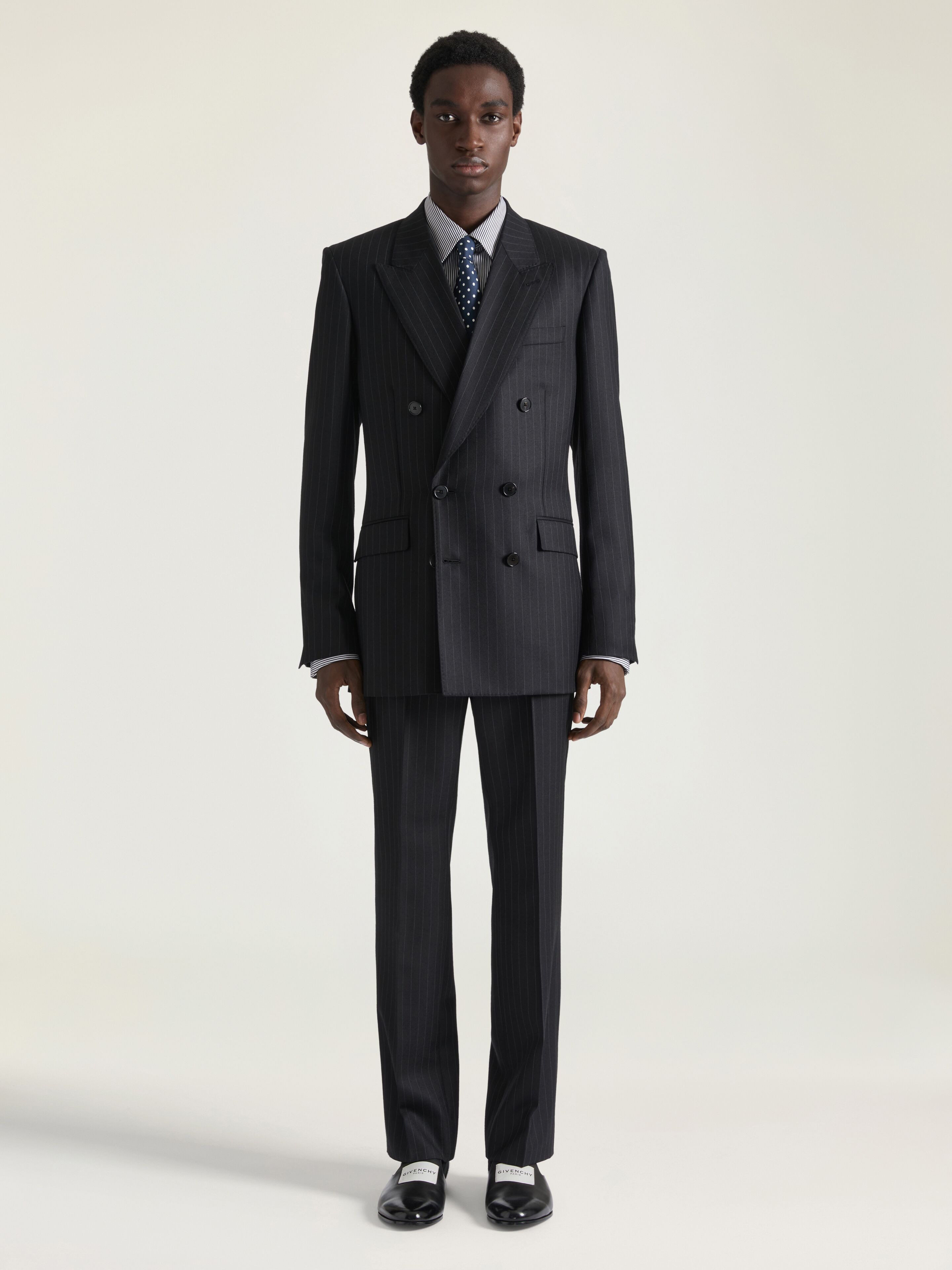 FITTED STRIPED JACKET IN WOOL - 2