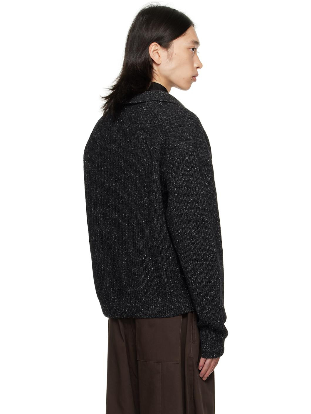 Gray Knit Polo - 3