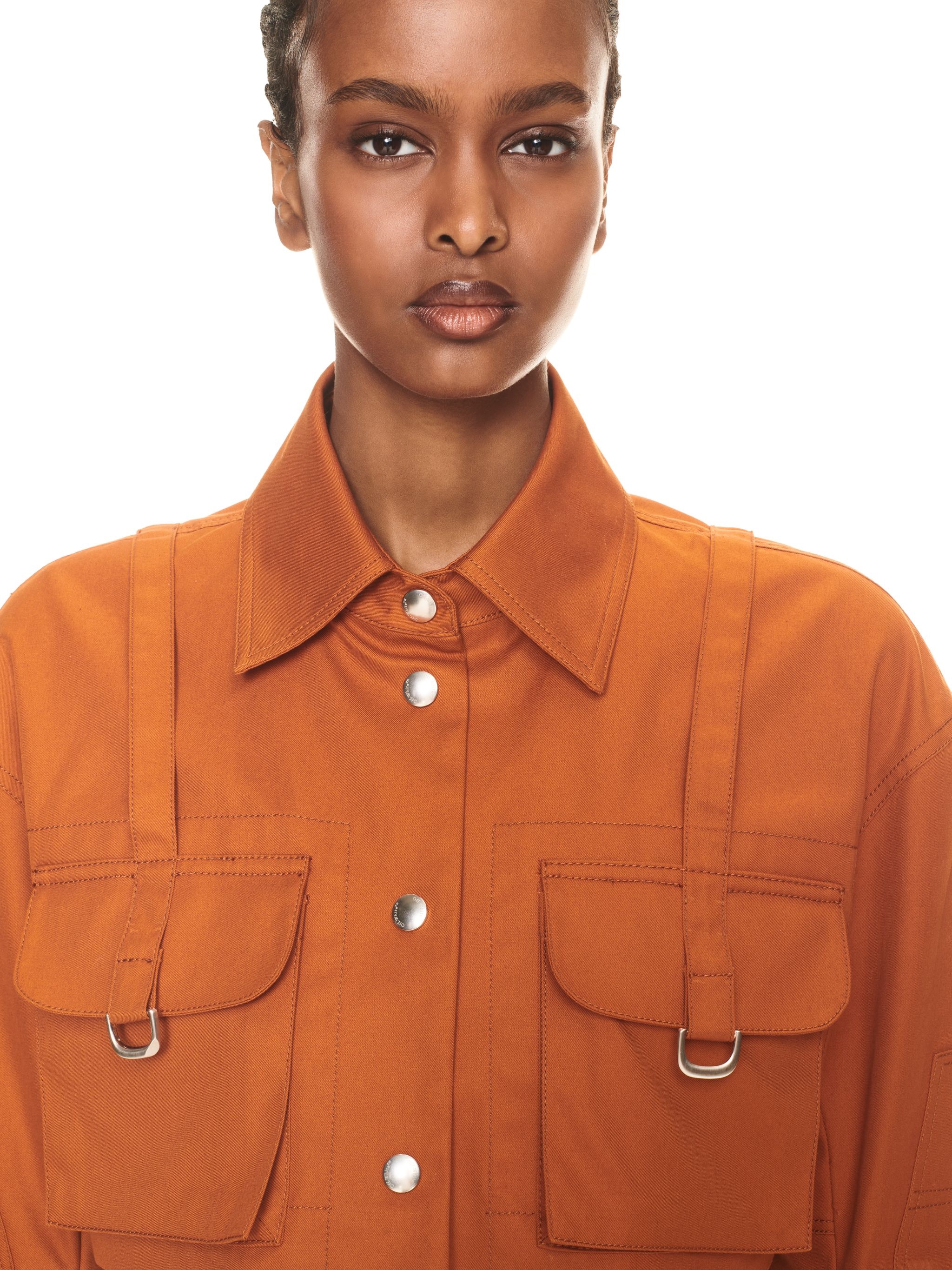 Co Cargo Crop Ls Shirt Brick Red No Colo - 5