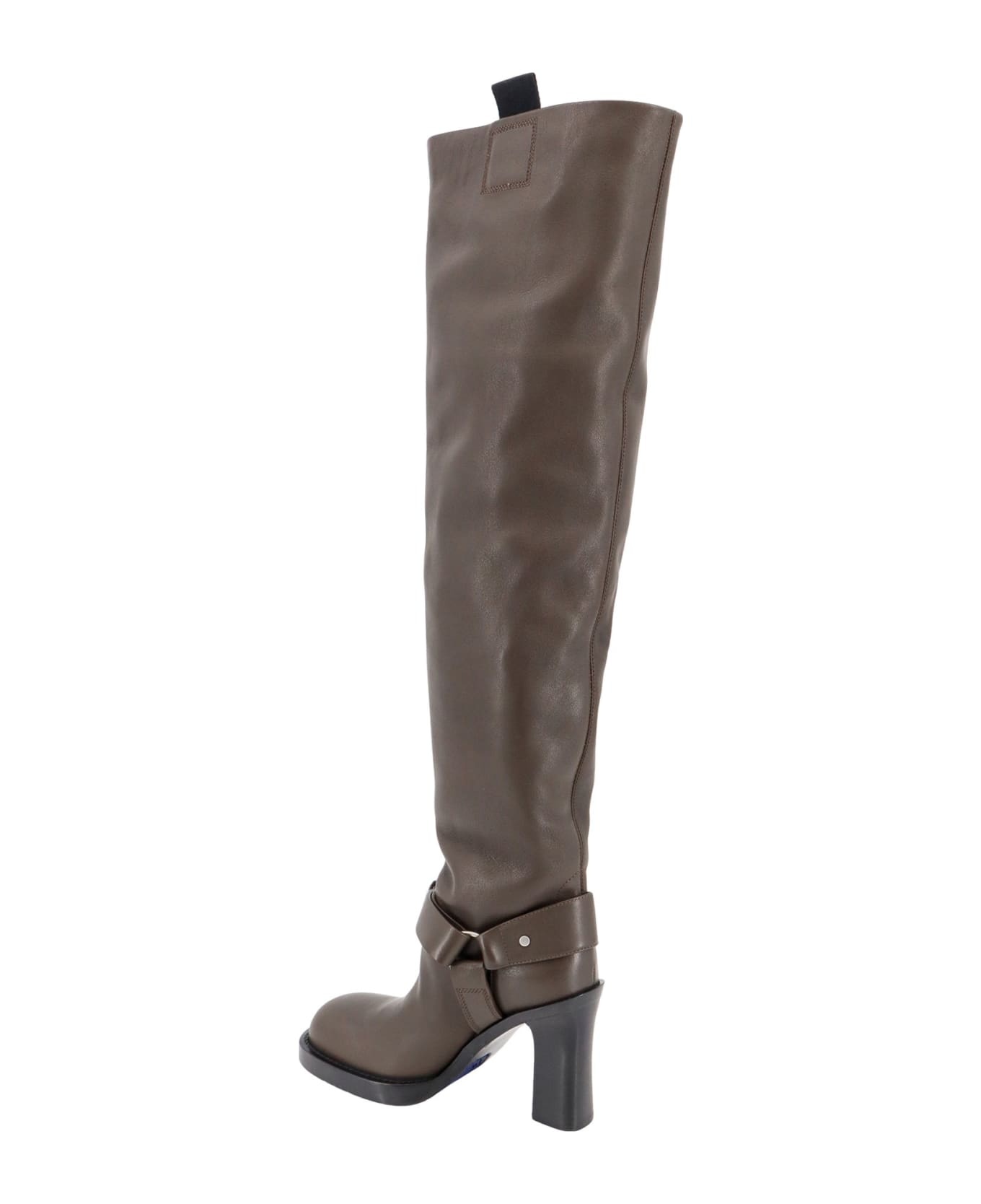 Leather Over The Knee Boots - 3