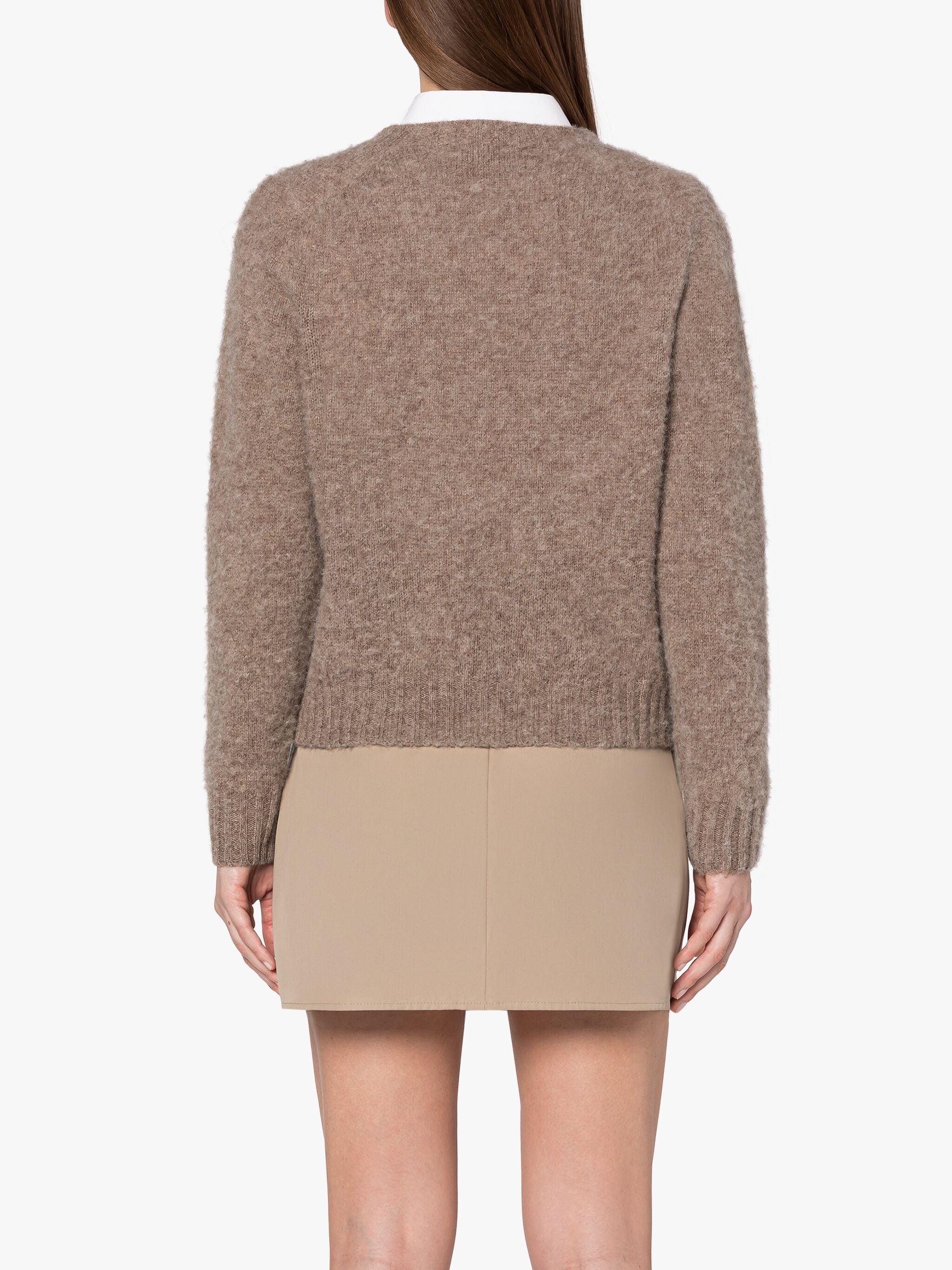 KENNEDI LIGHT BROWN CREWNECK SWEATER - 4