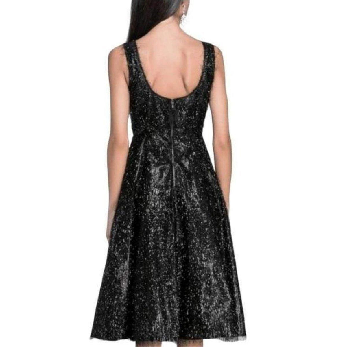 Tracy Reese - Sleeveless Beaded & Eyelash Fringe Cocktail Dress - 5