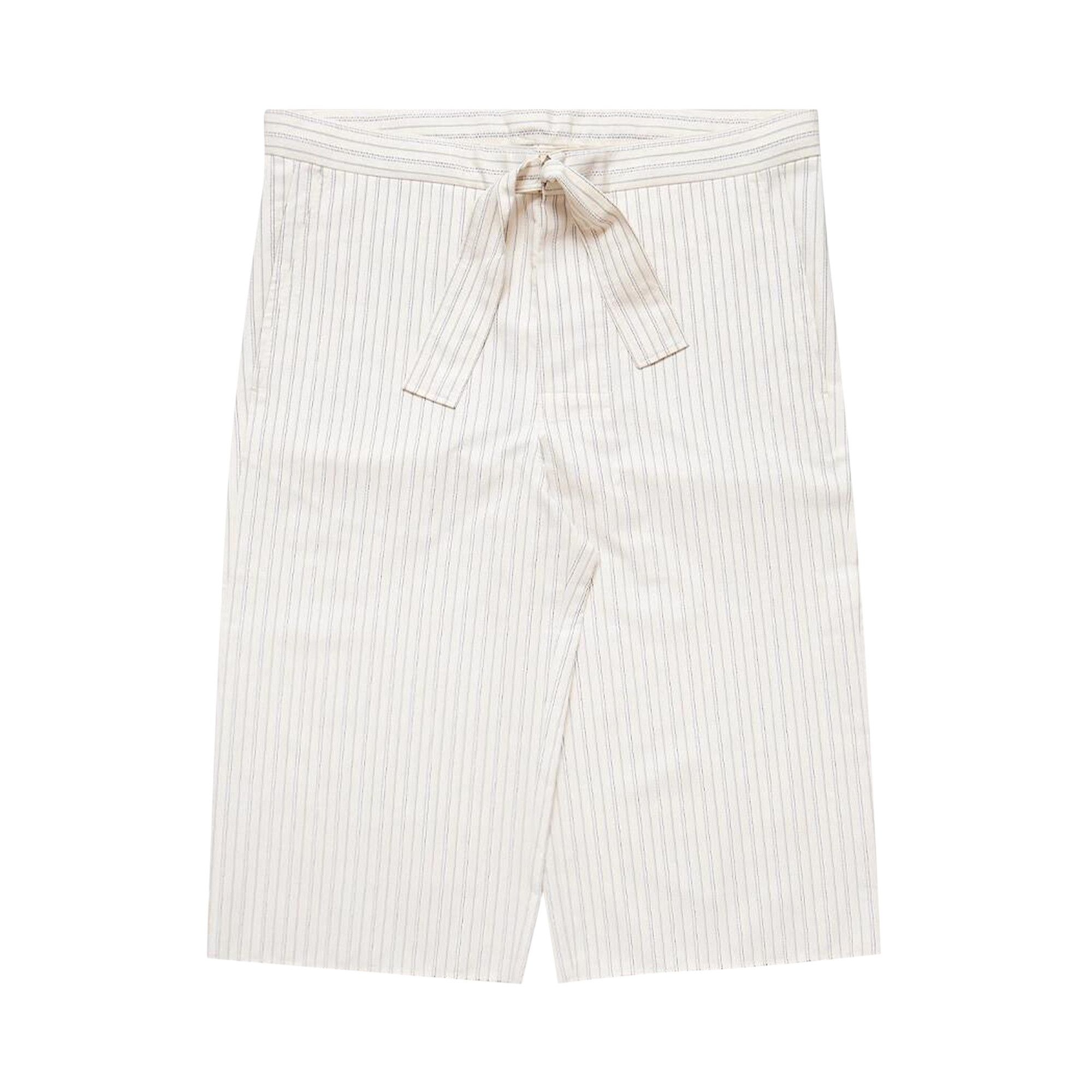 Maison Margiela Pinstripe Drawstring Shorts 'Beige' - 1