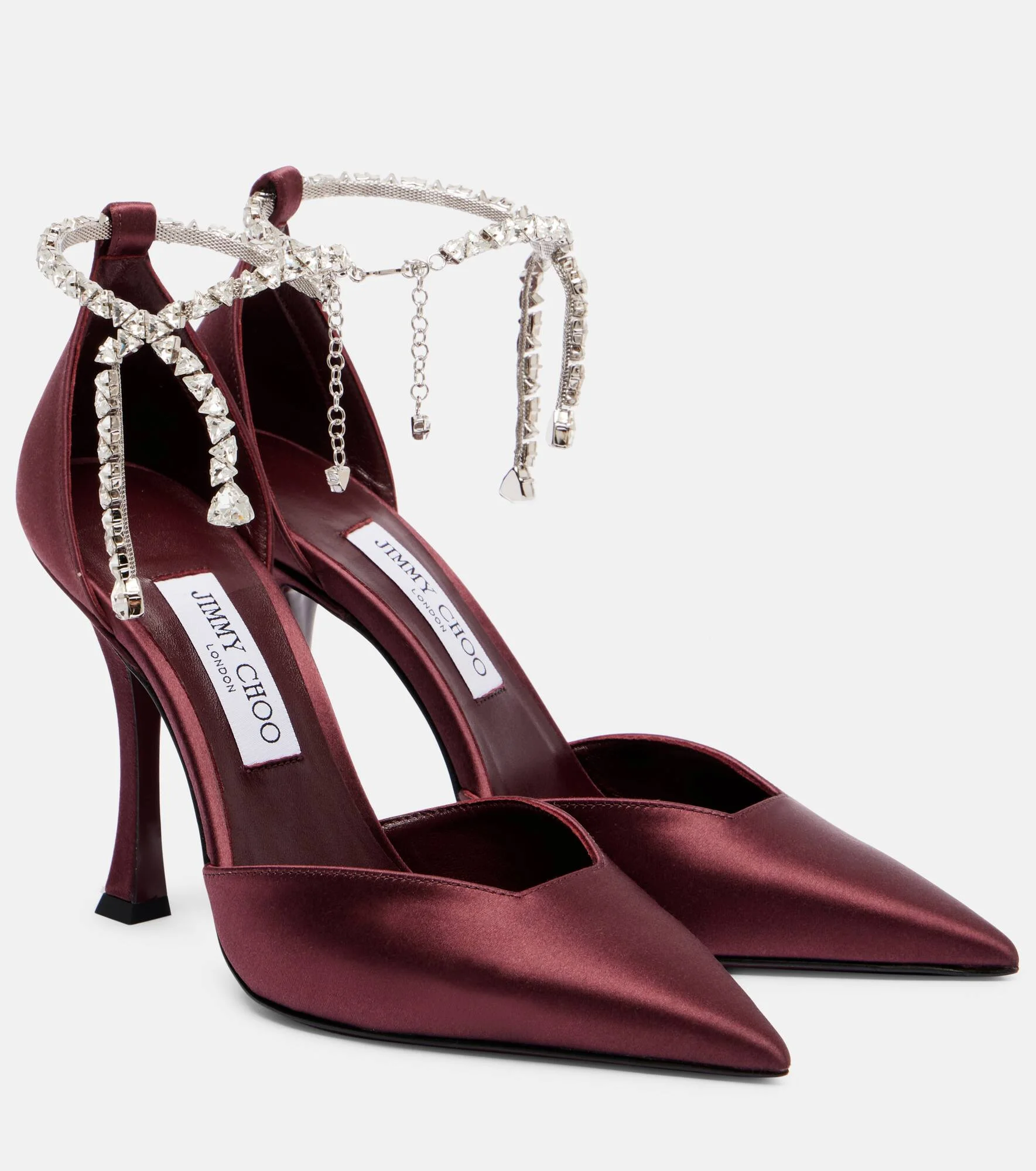 Stevie 100 embellished satin pumps - 1