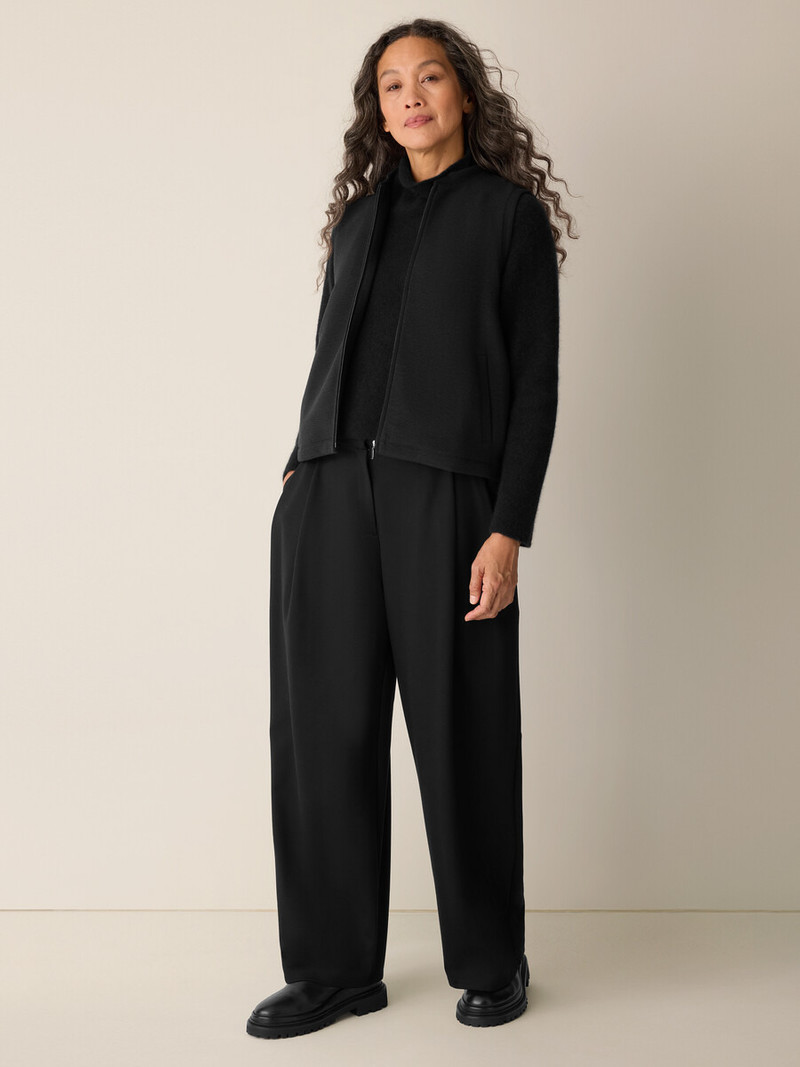 EILEEN FISHER Textured Cotton Doubleknit Vest outlook