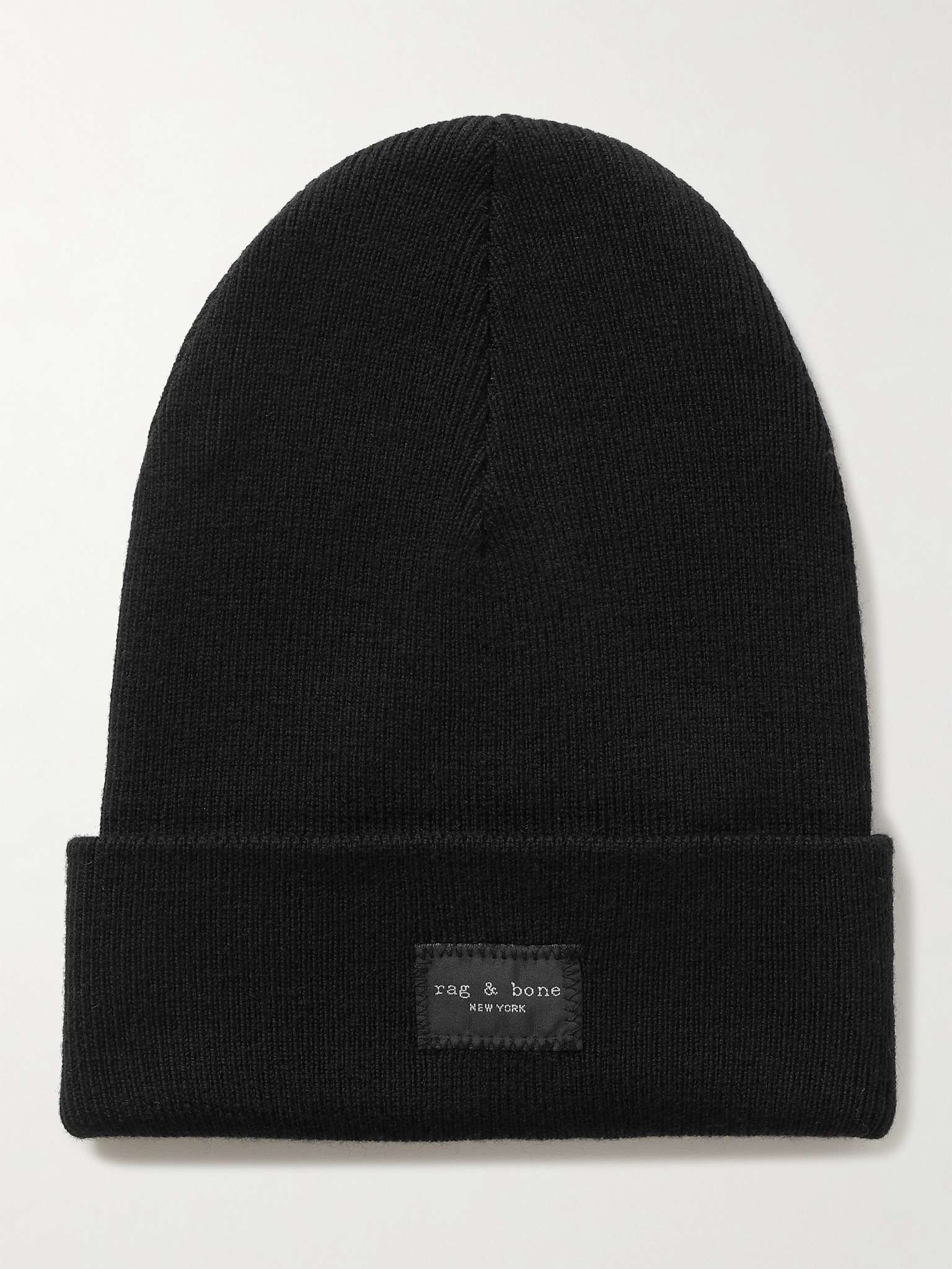 Addison Logo-Appliquéd Ribbed Wool-Blend Beanie - 1