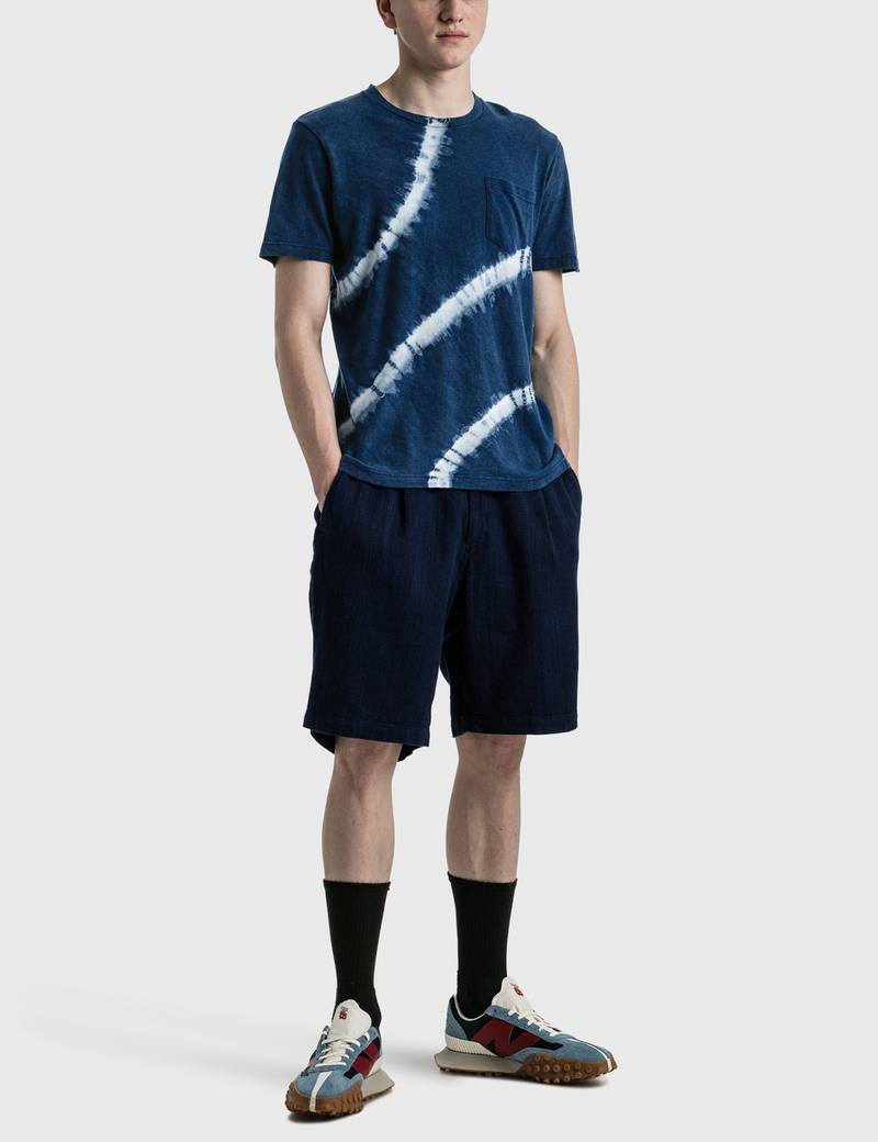 Blue Blue Japan SHIBORI POCKET T-SHIRT outlook
