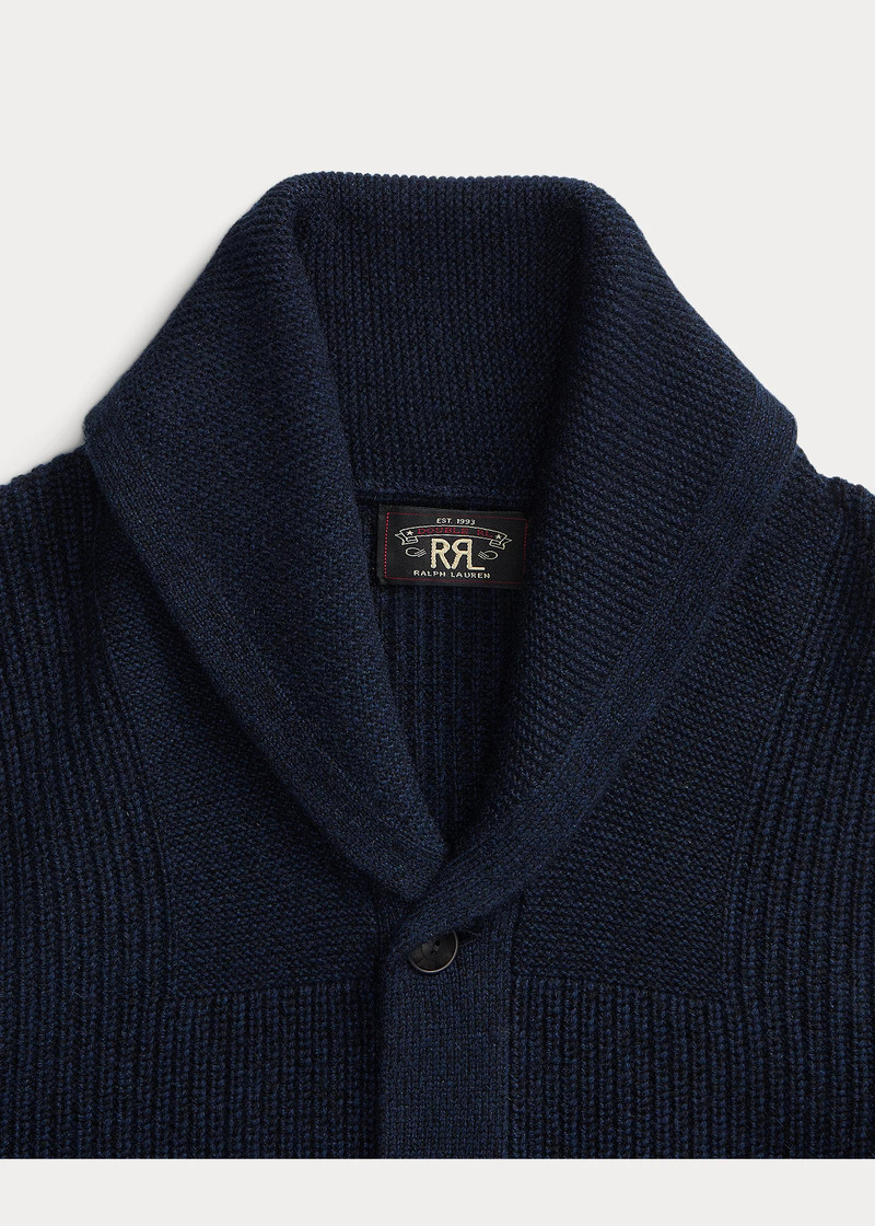 Textured 캐시미어 Shawl-Collar 카디건 3