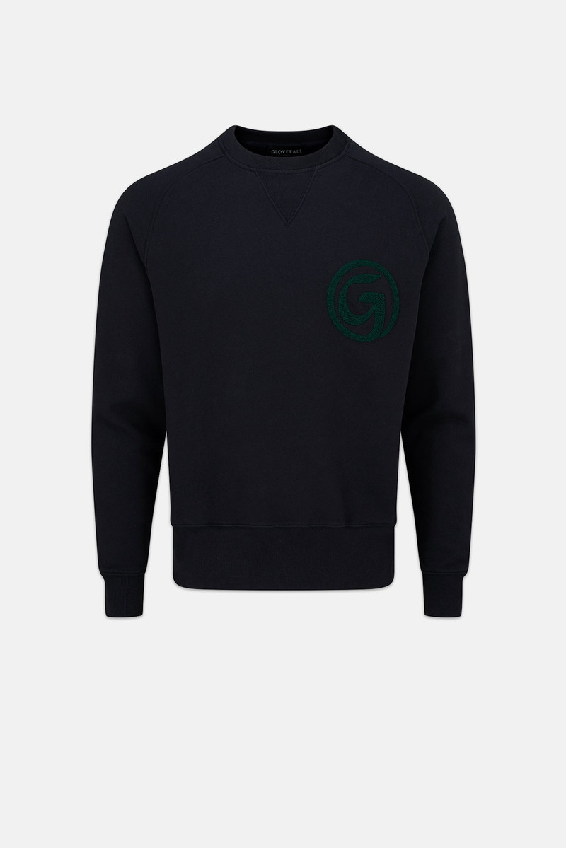 Unisex 'G' Embroidered Sweatshirt Navy 1