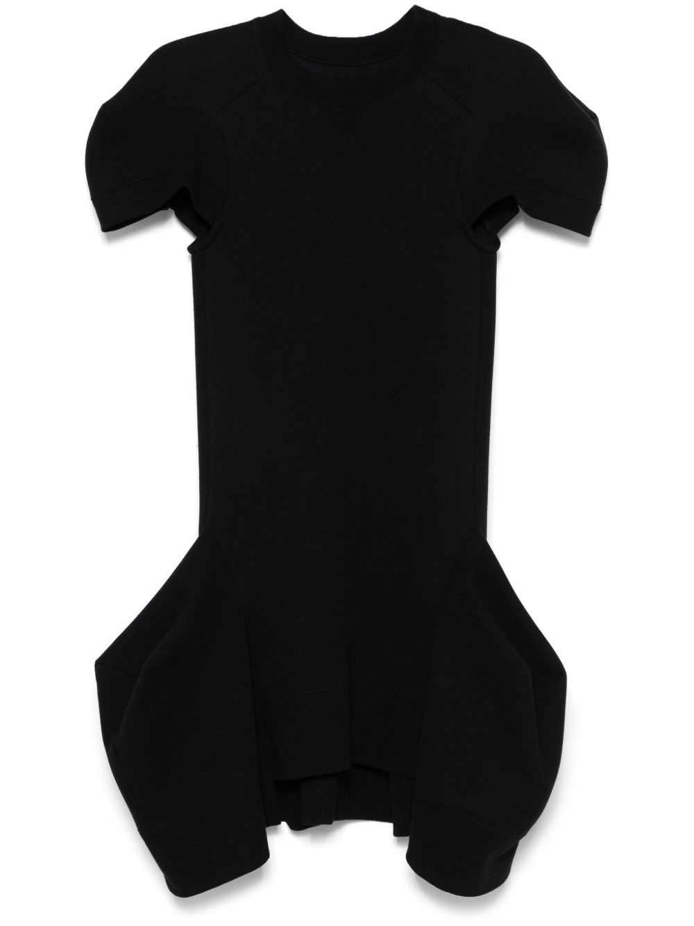 asymmetric-hem mini dress - 1