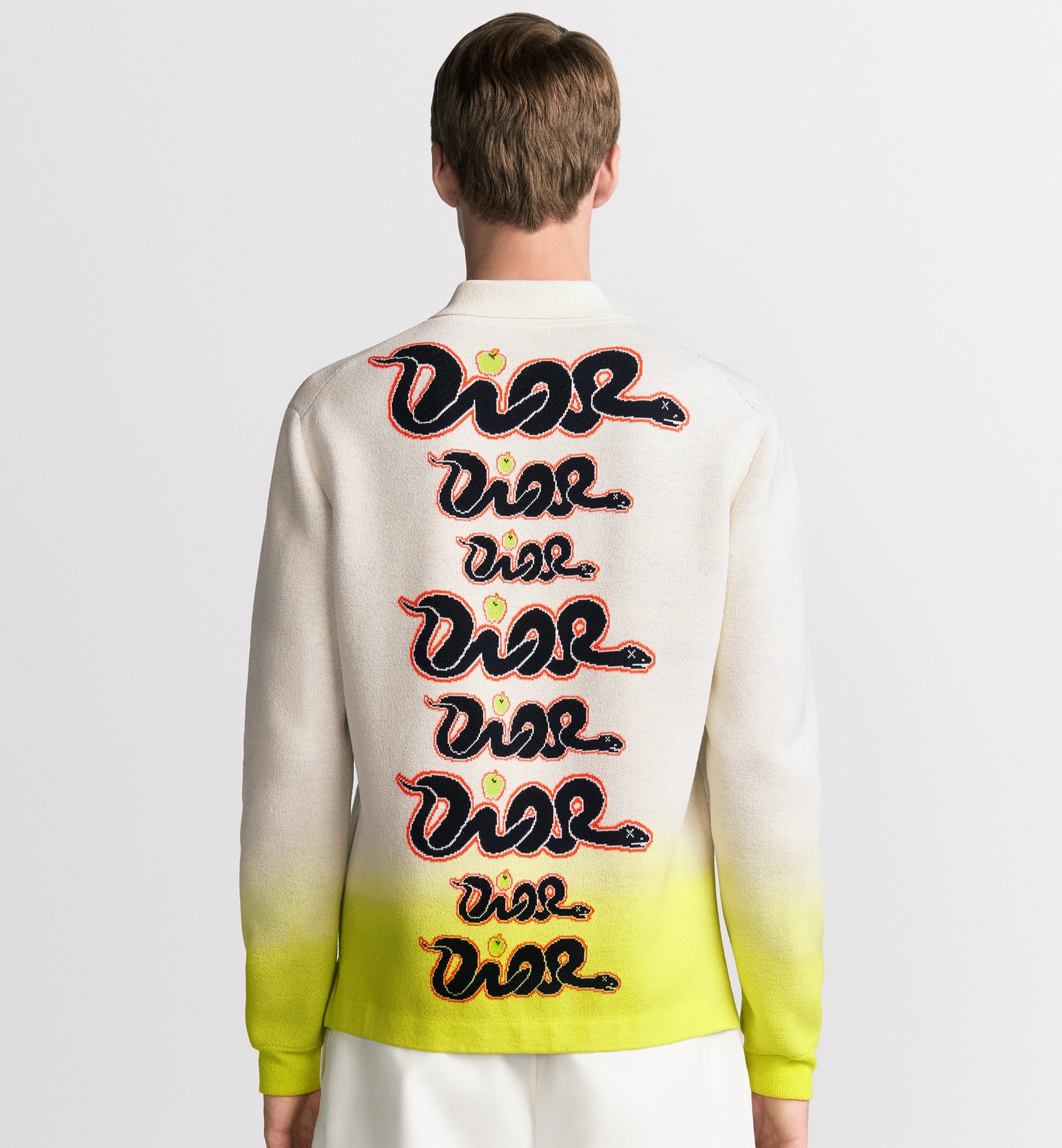 DIOR AND KAWS Long-Sleeved Polo Shirt - 4