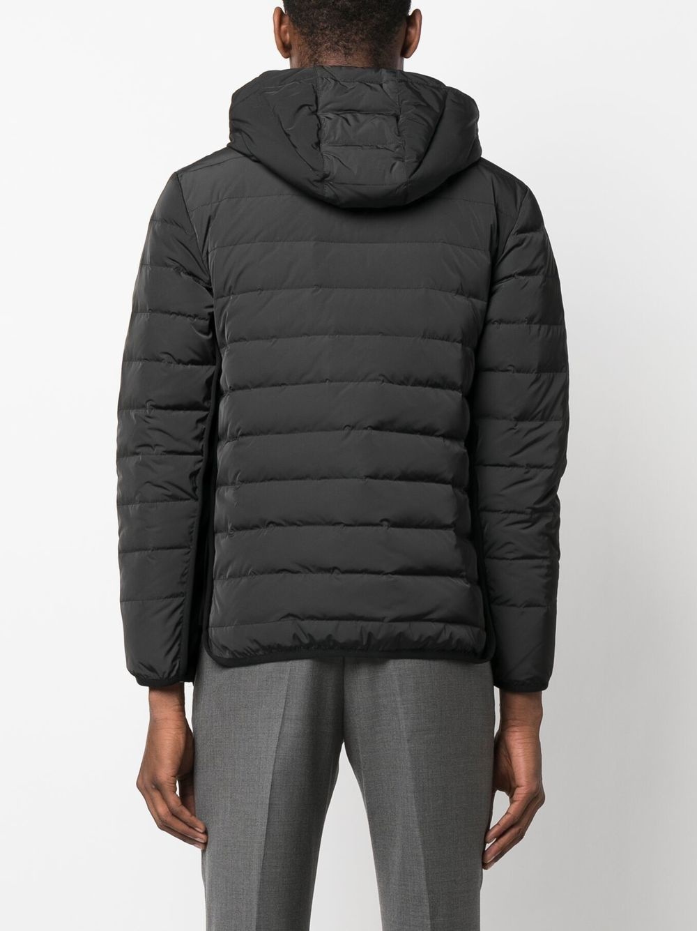 padded-design hooded jacket - 4