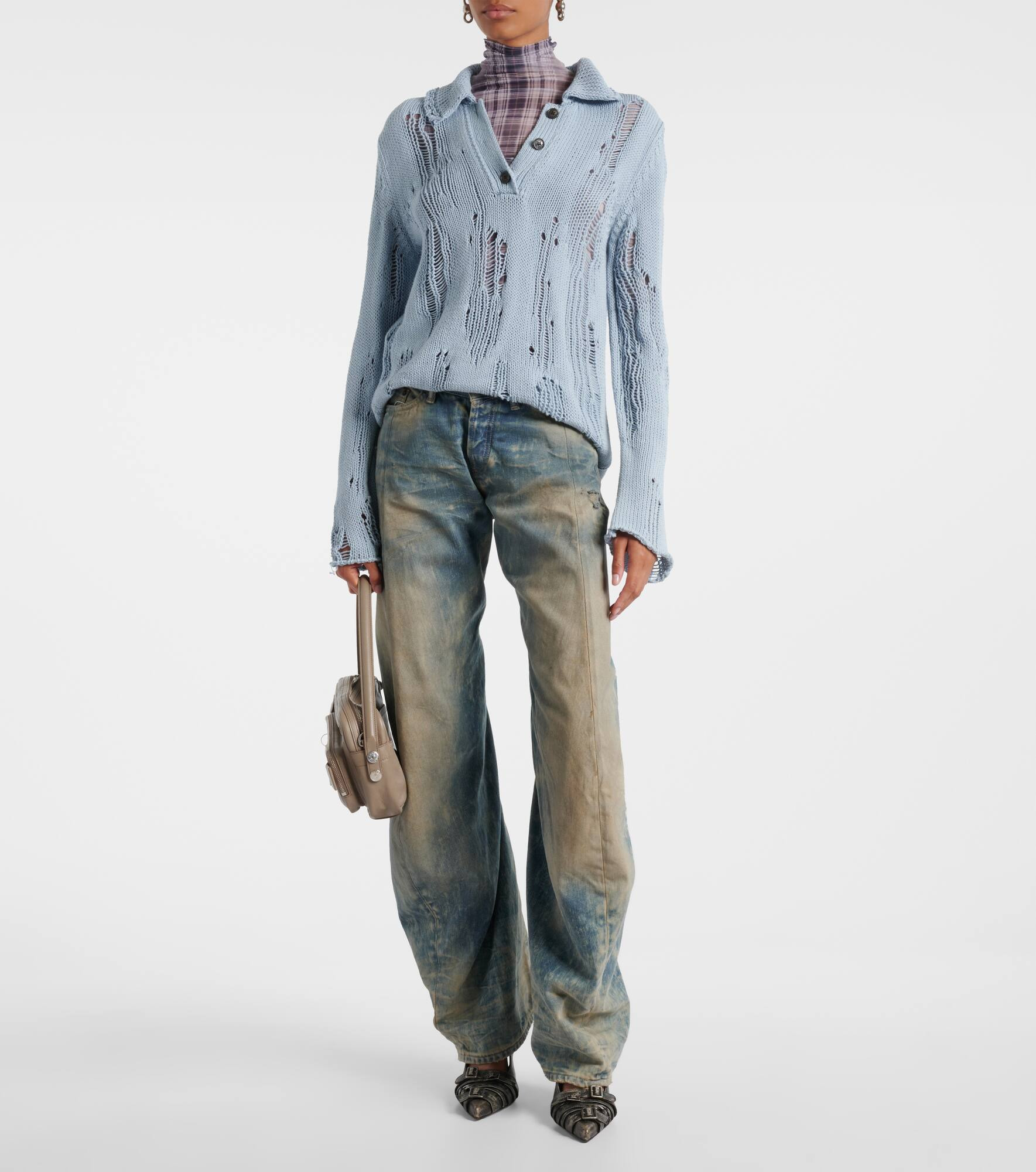 2006F low-rise wide-leg jeans - 2