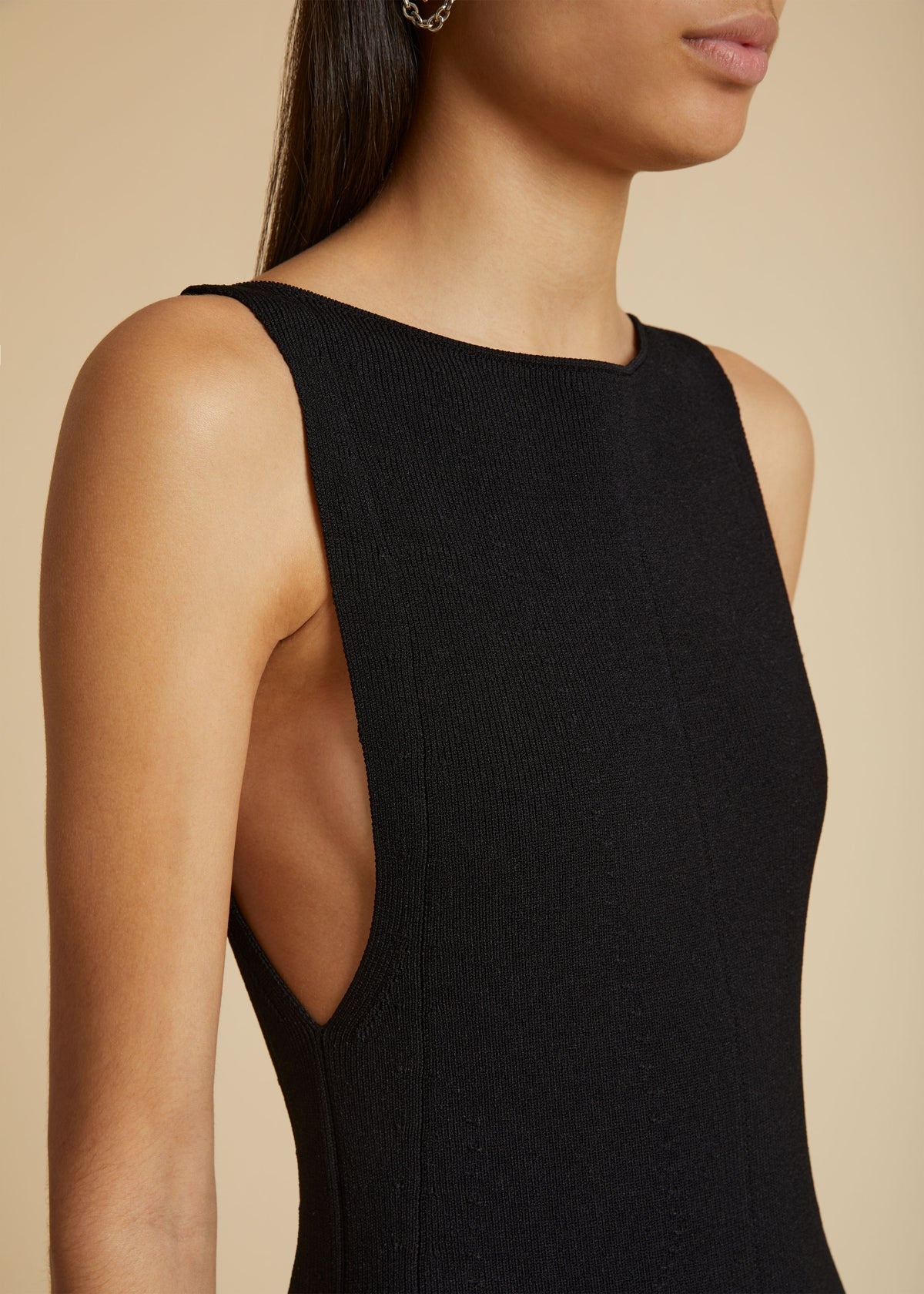 The Evelyn Dress in Black - 4
