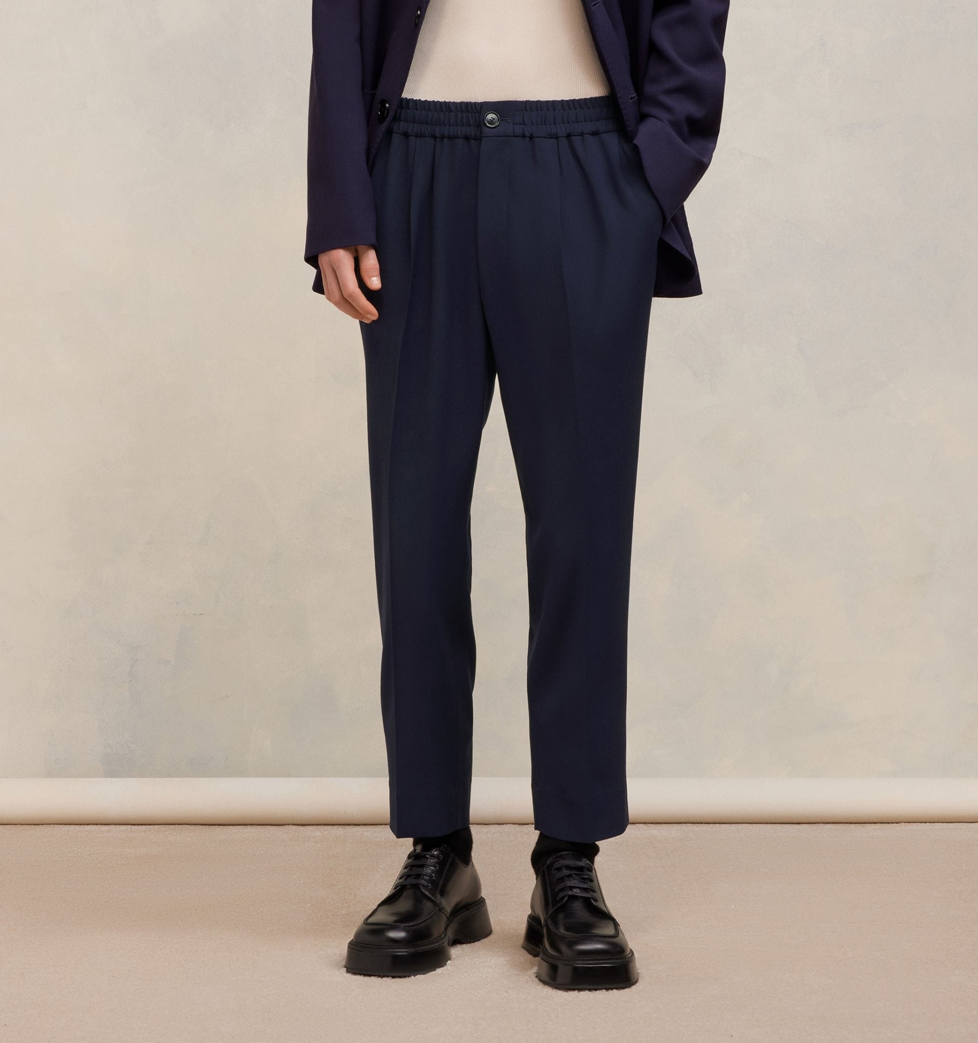 Elasticated Waist Cropped Fit Trousers - 6