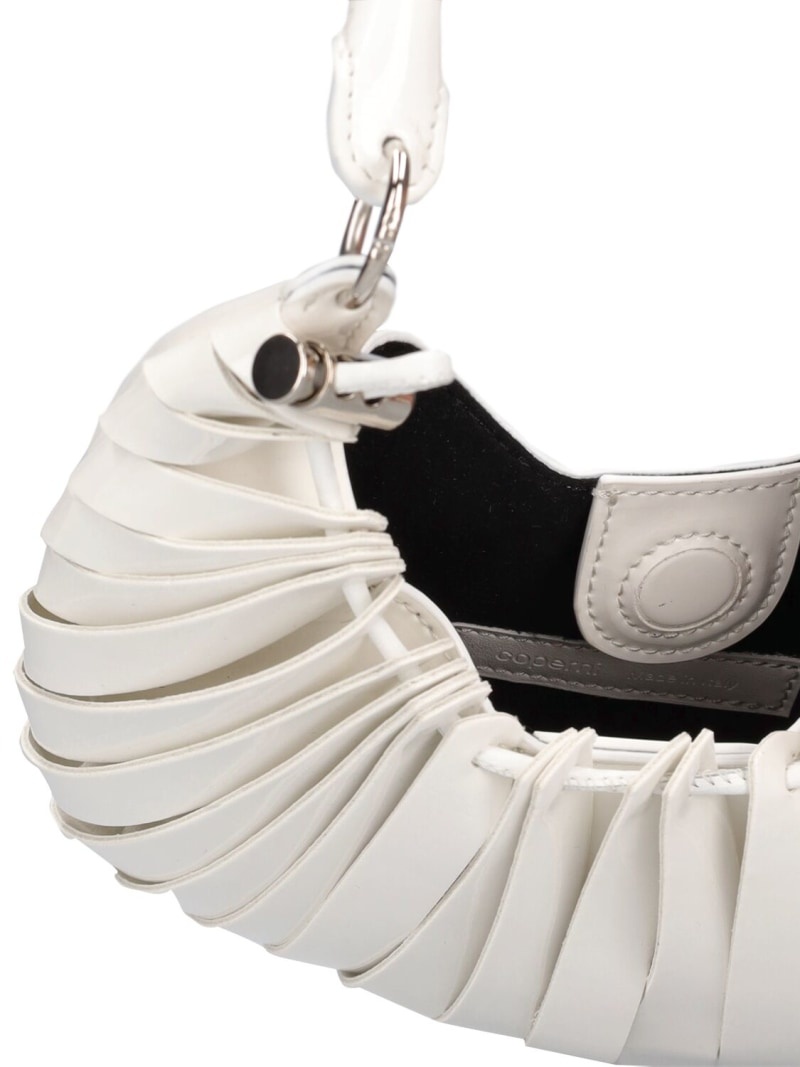 Mini Petal patent leather top handle bag - 6