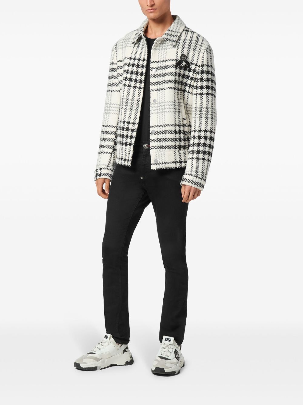 checked jacket - 2