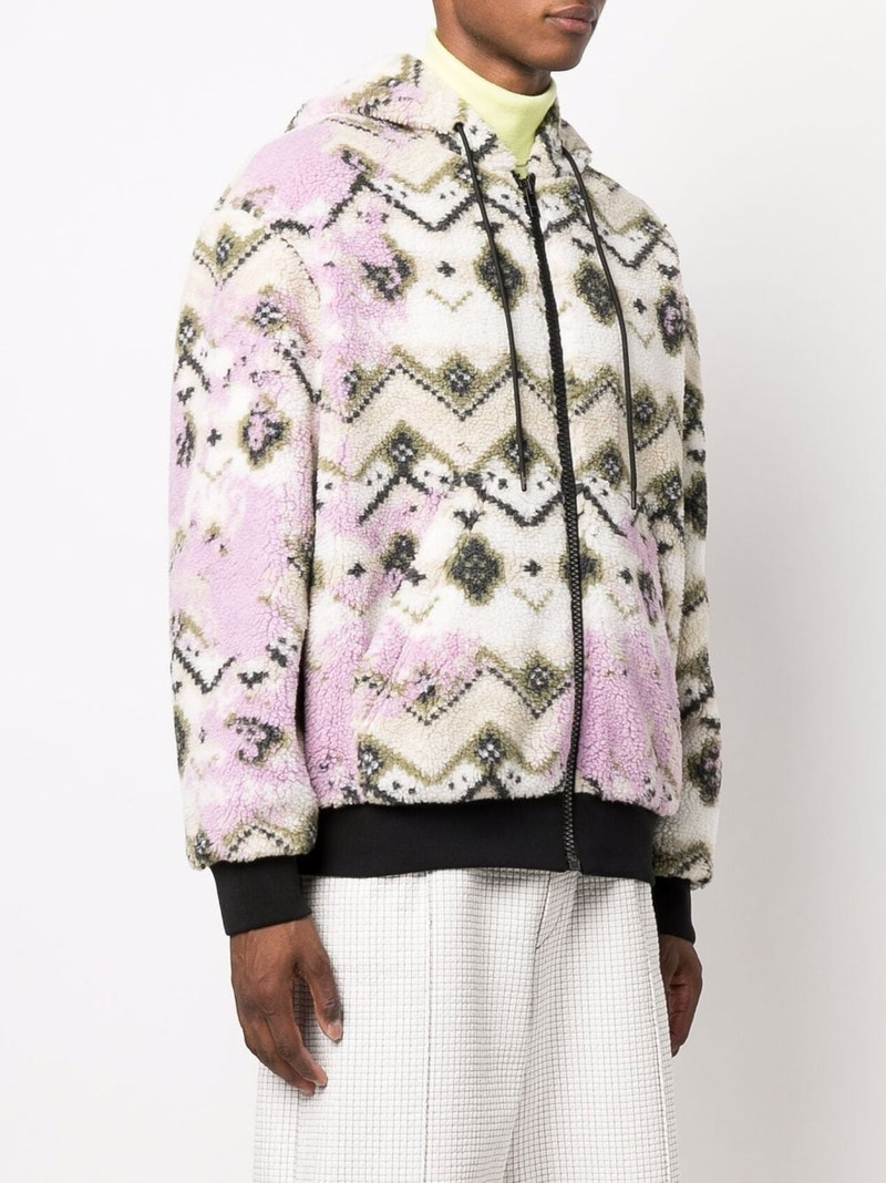 geometric print hooded jacket 3