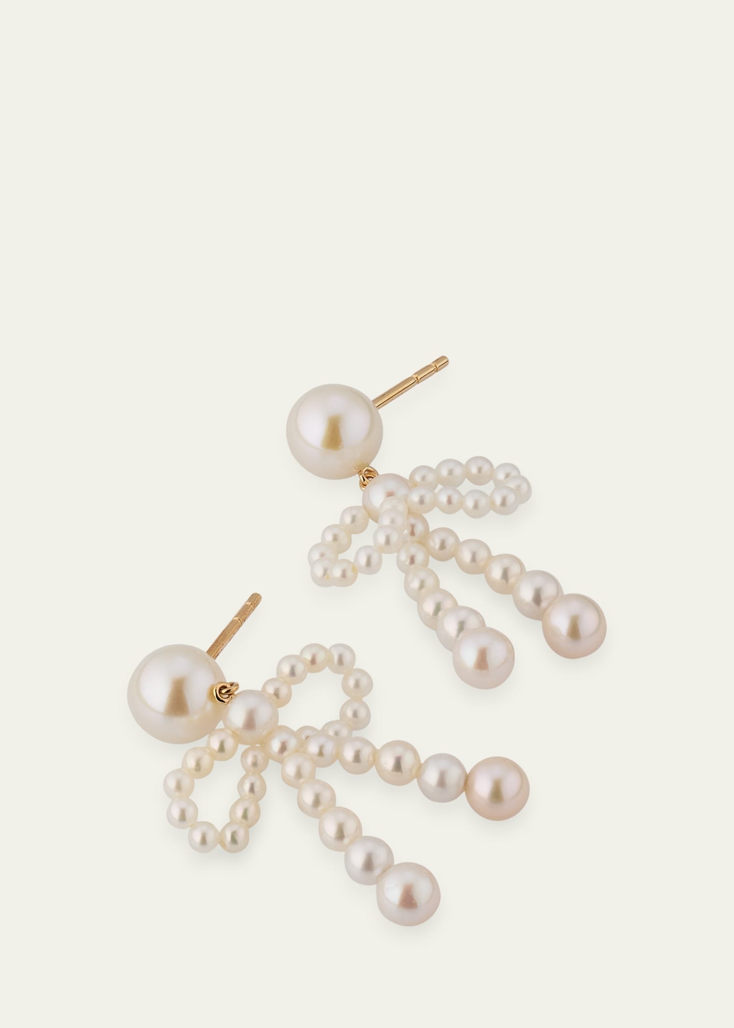 Bow Drop Earrings - 3